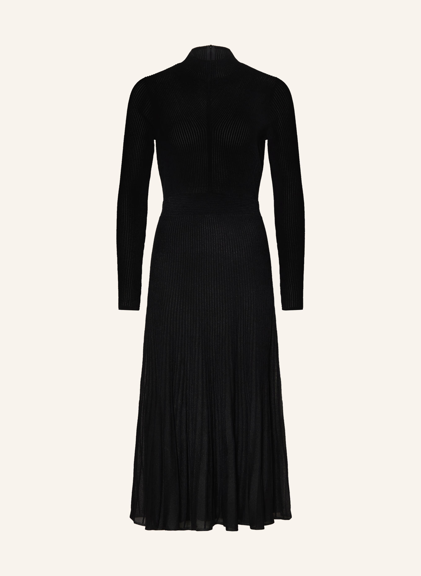 BOSS FELVETTA knit dress with glitter yarn: BLACK