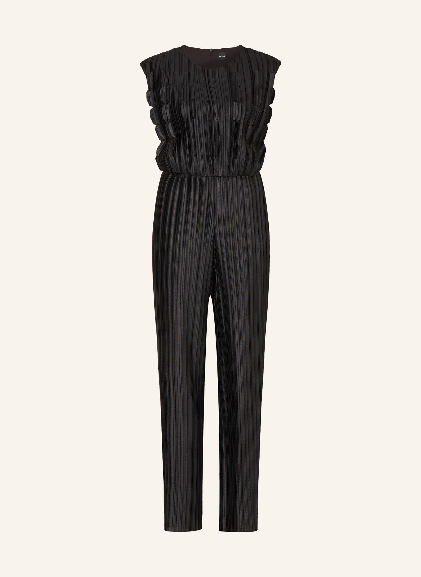 BOSS Jumpsuit ETRACEE mit Plissees: SCHWARZ