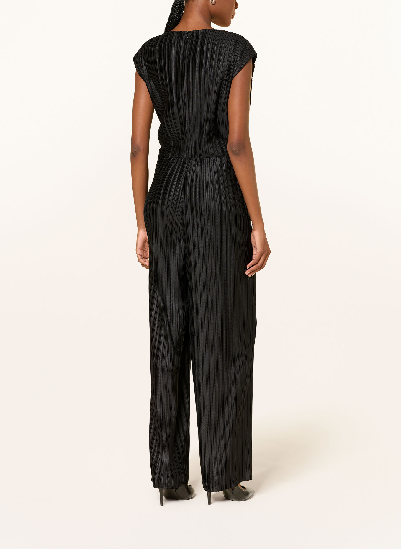 BOSS Jumpsuit ETRACEE mit Plissees: SCHWARZ