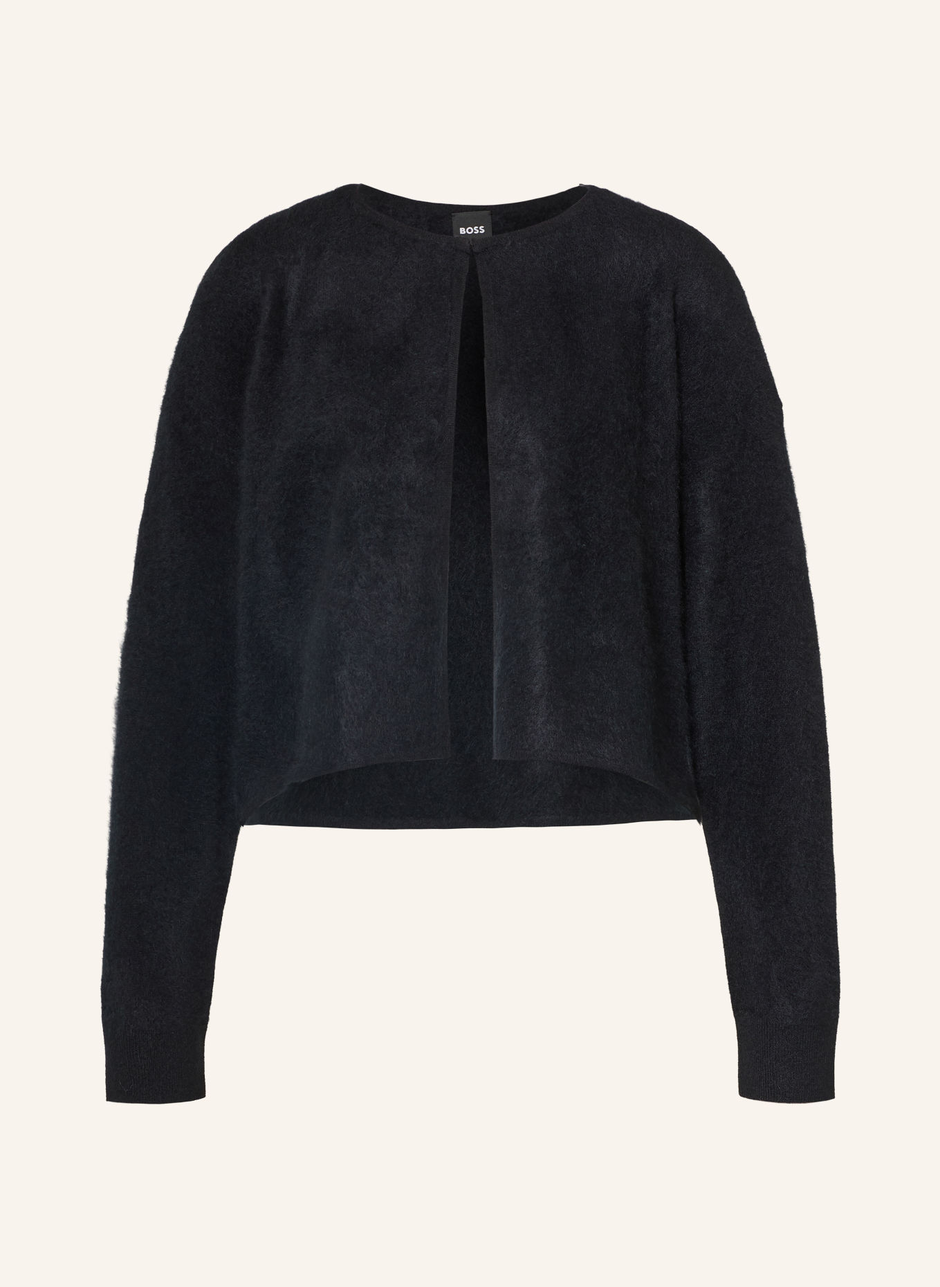 BOSS Gilet ouvert en maille FULLAS: NOIR