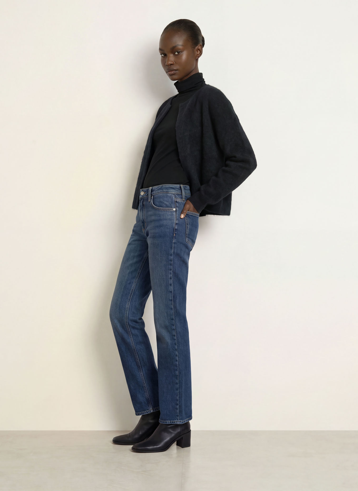 BOSS Gilet ouvert en maille FULLAS: NOIR