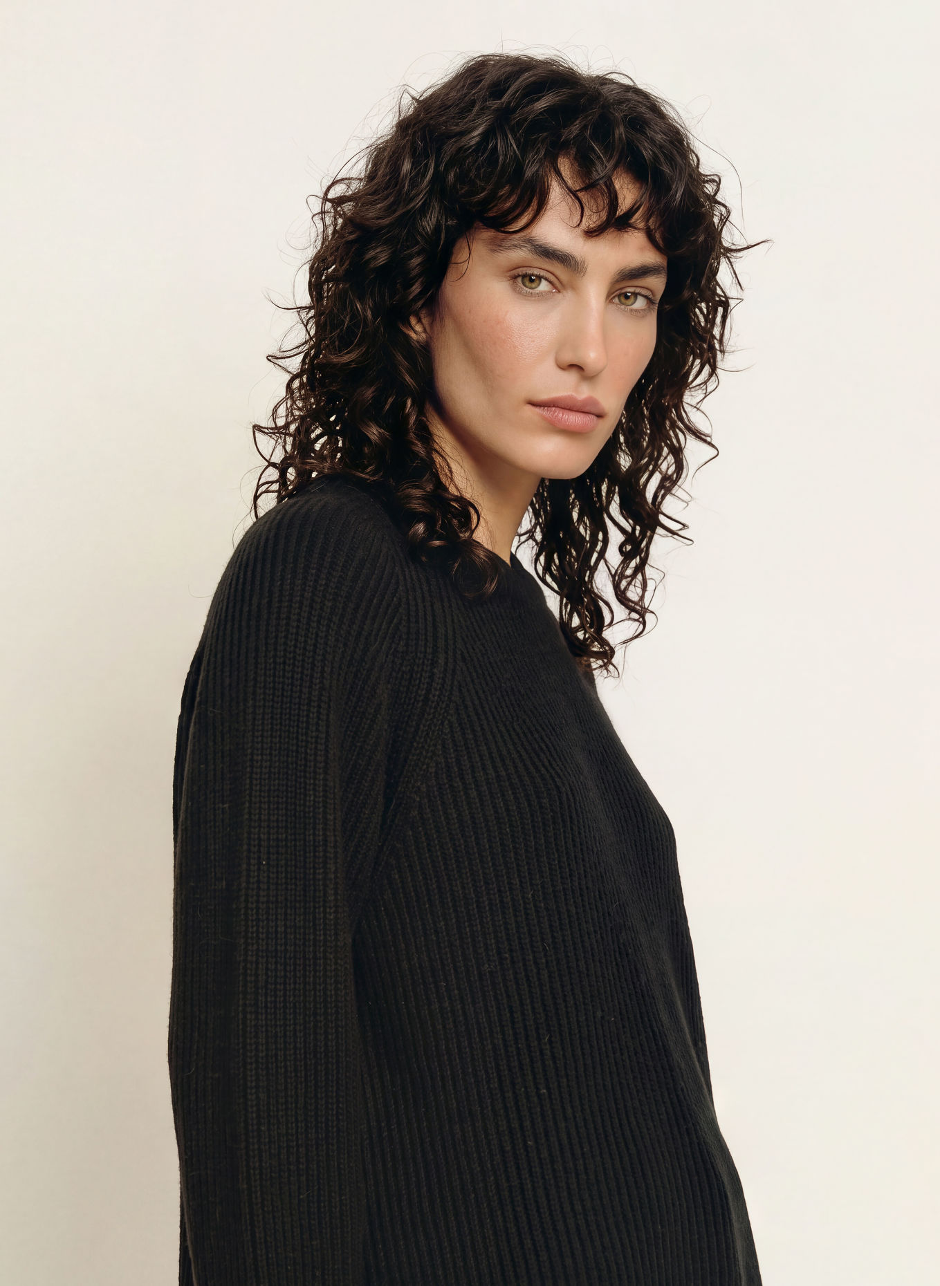 BOSS FALINAS Sweater with 3/4 Sleeves: BLACK