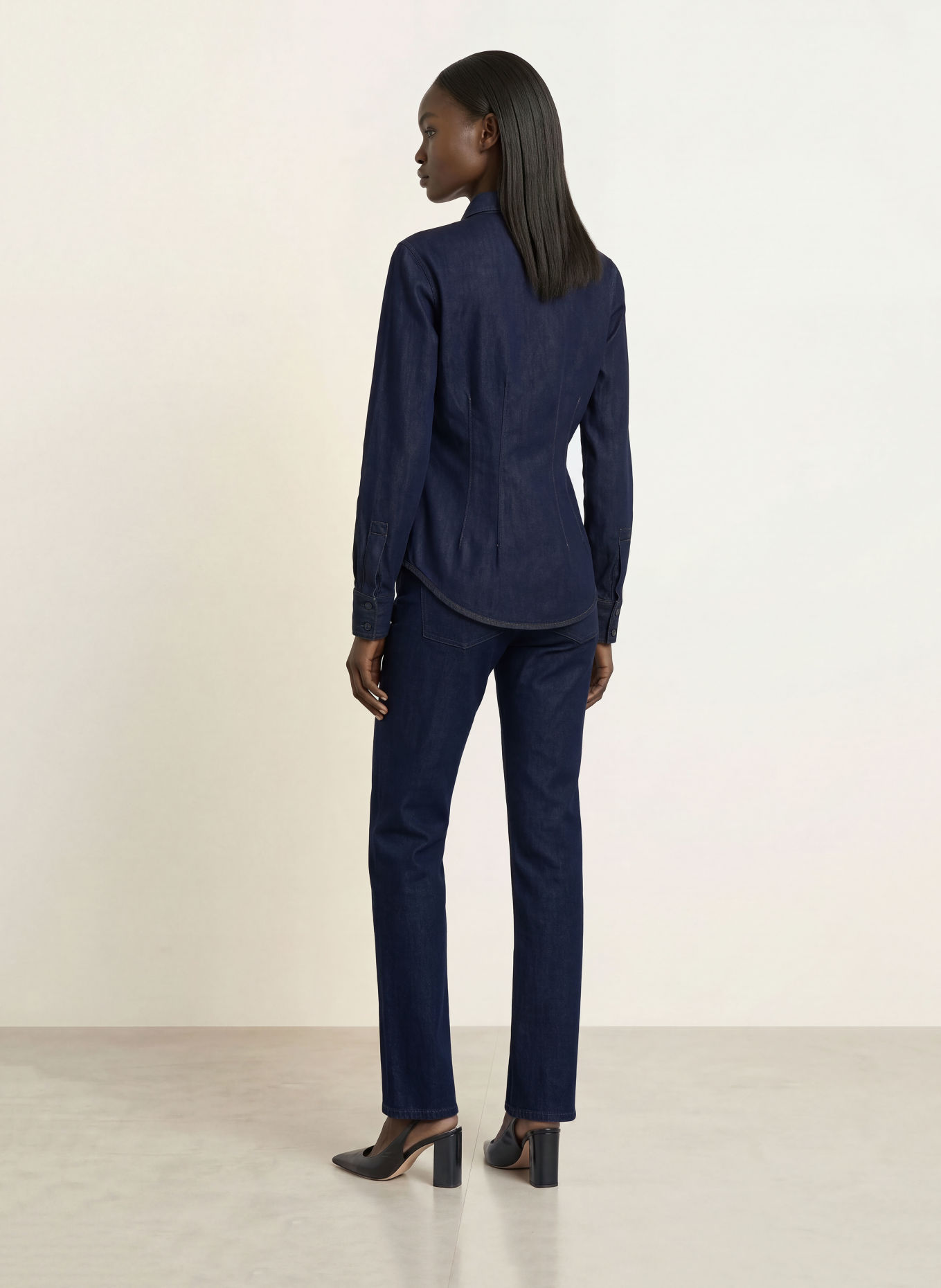 BOSS Denim blouse DENIM SHIRT 7.0: DARK BLUE