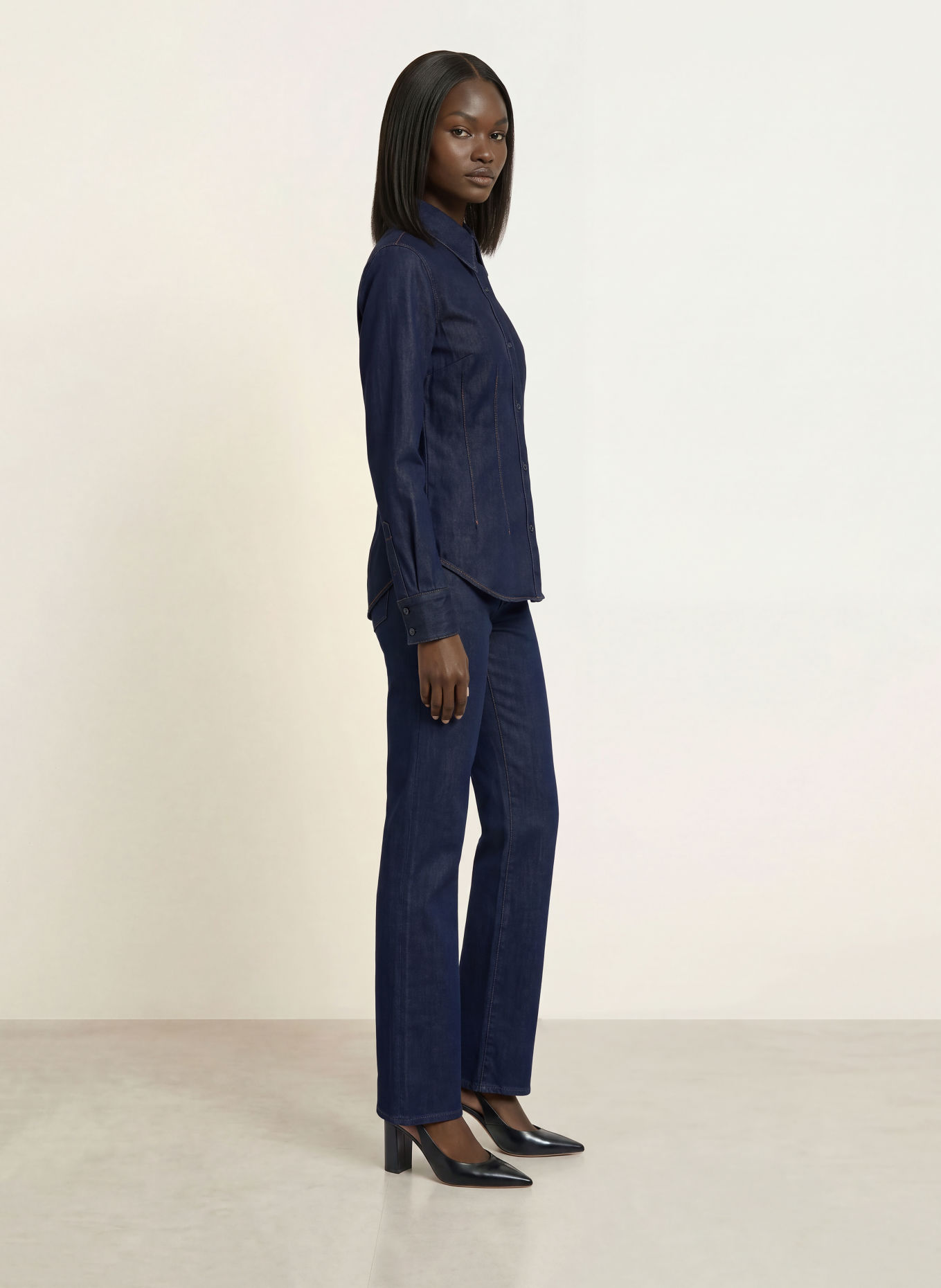 BOSS Denim blouse DENIM SHIRT 7.0: DARK BLUE