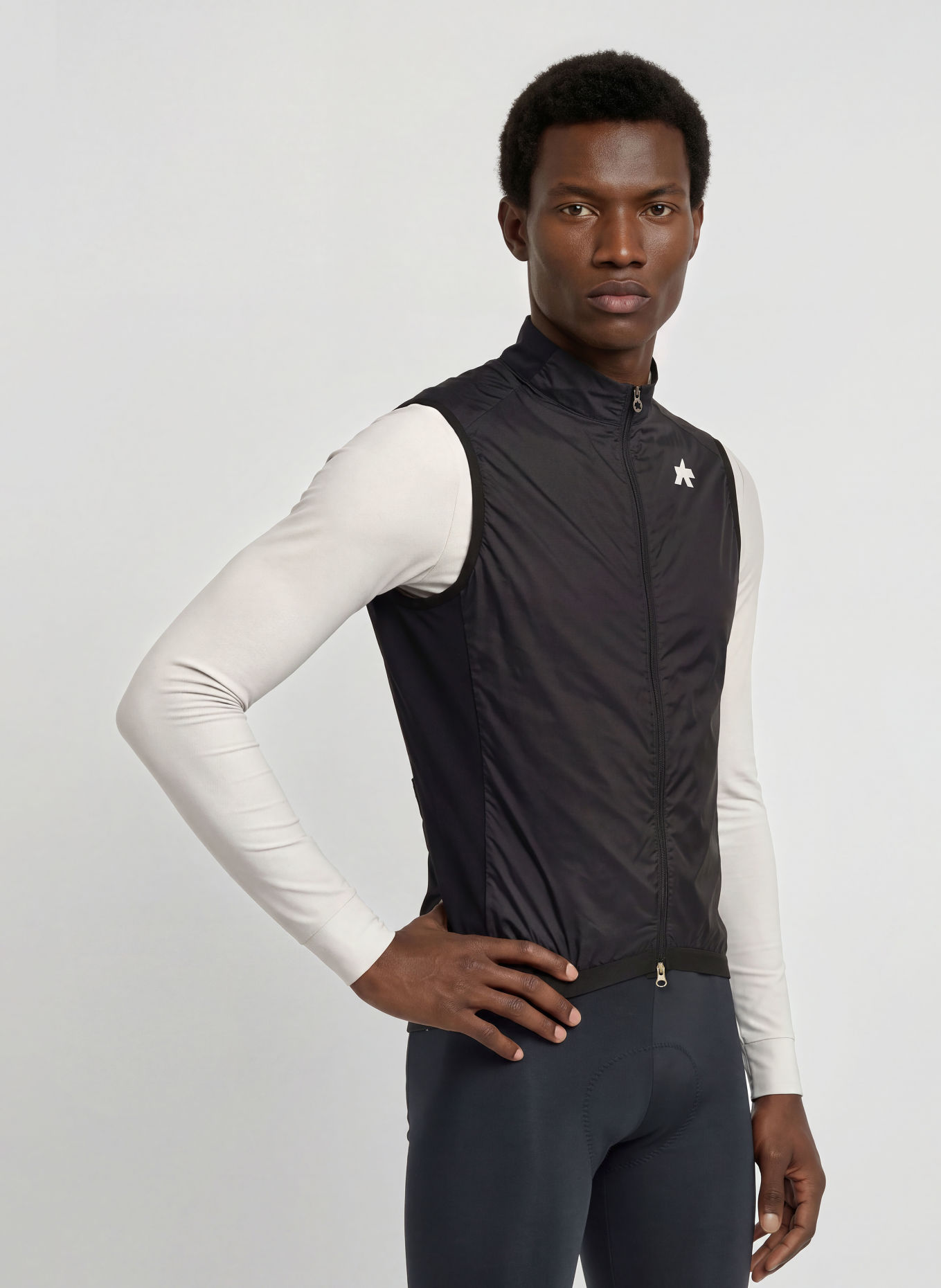 ASSOS Fietsbodywarmer MILLE GT S11: ZWART