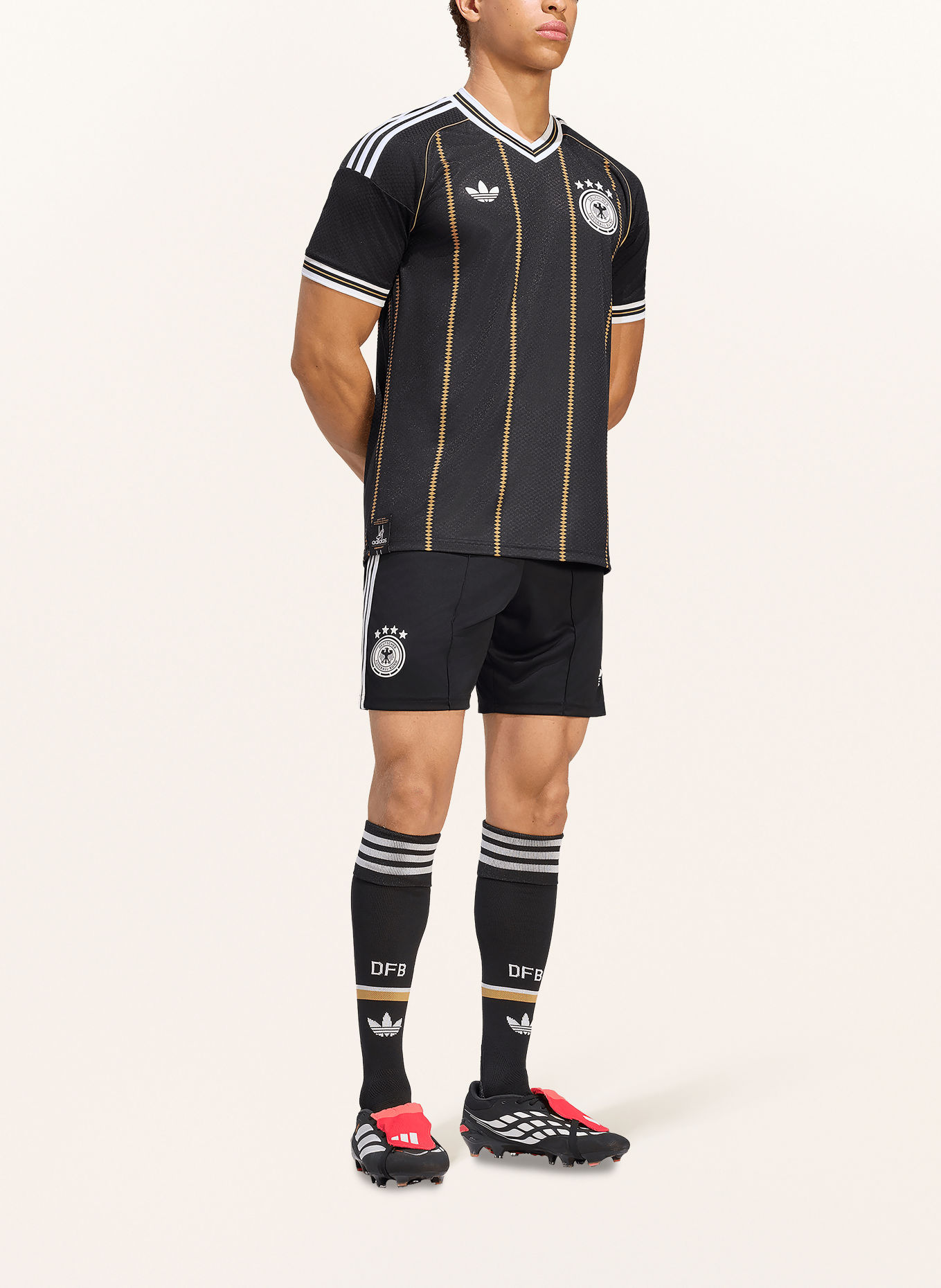 adidas Reserve-shirt DUITSLAND 26: ZWART / GOUD / WIT