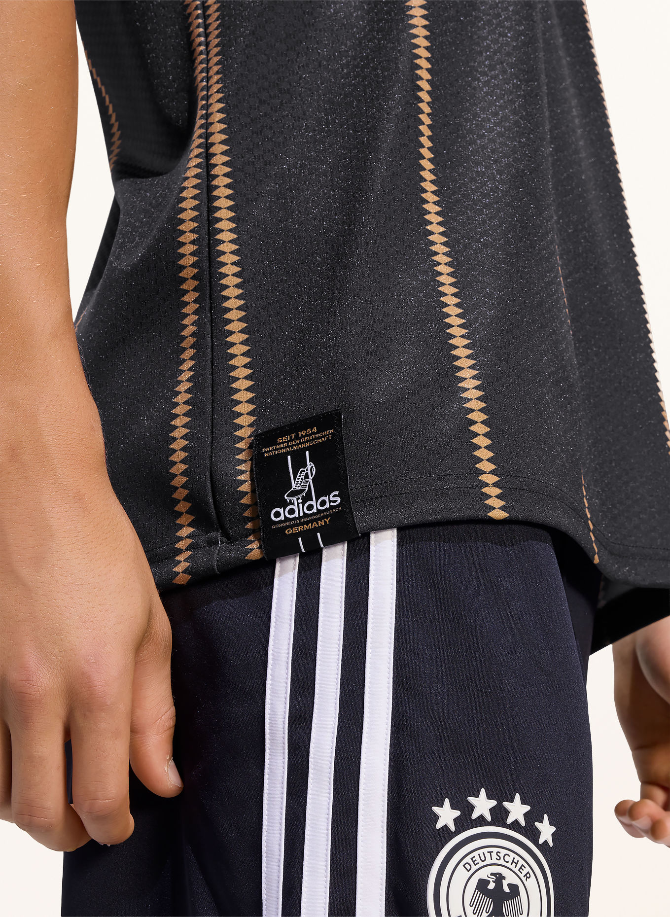 adidas Reserve-shirt DUITSLAND 26: ZWART / GOUD / WIT