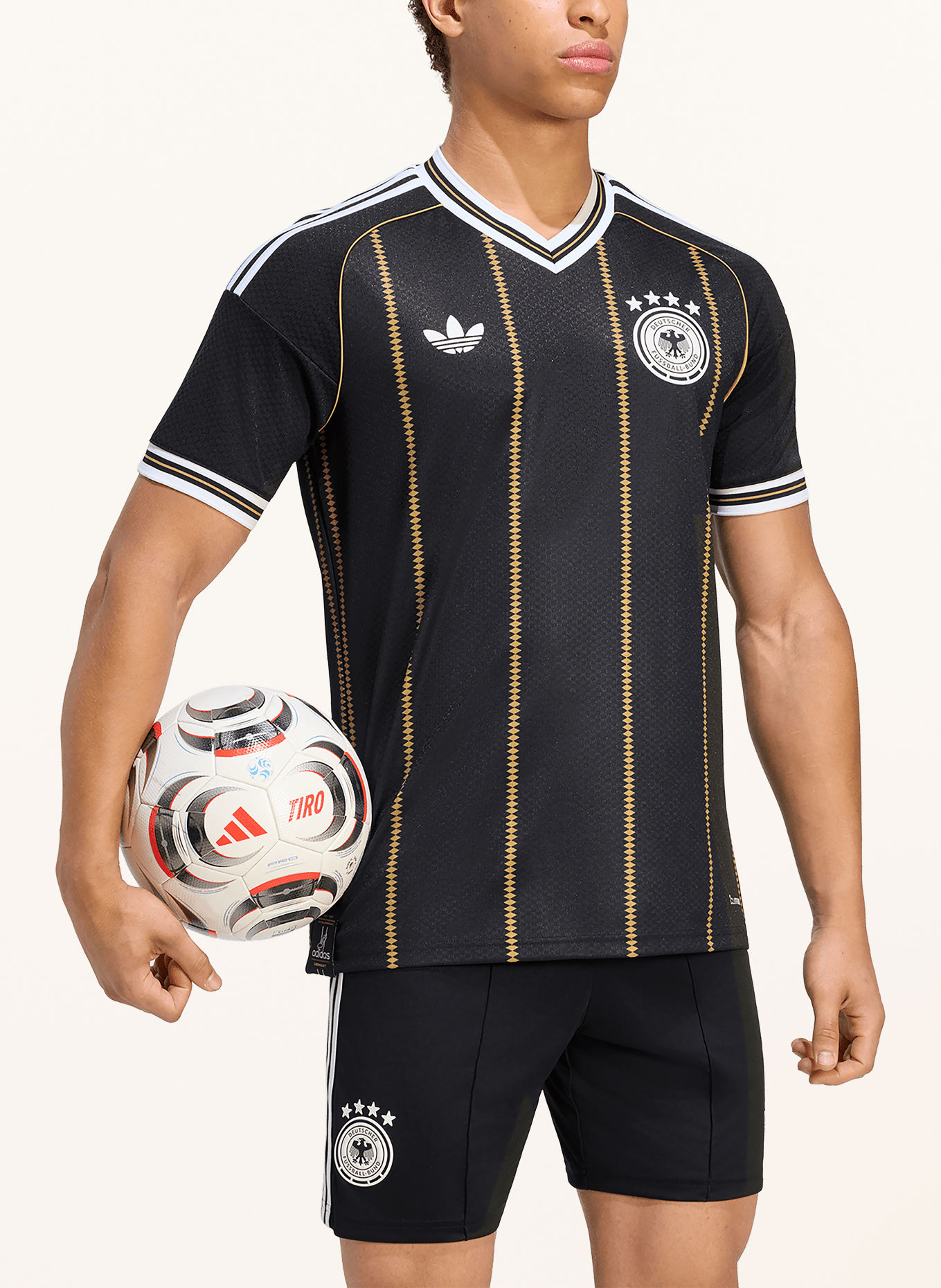 adidas Reserve-shirt DUITSLAND 26: ZWART / GOUD / WIT