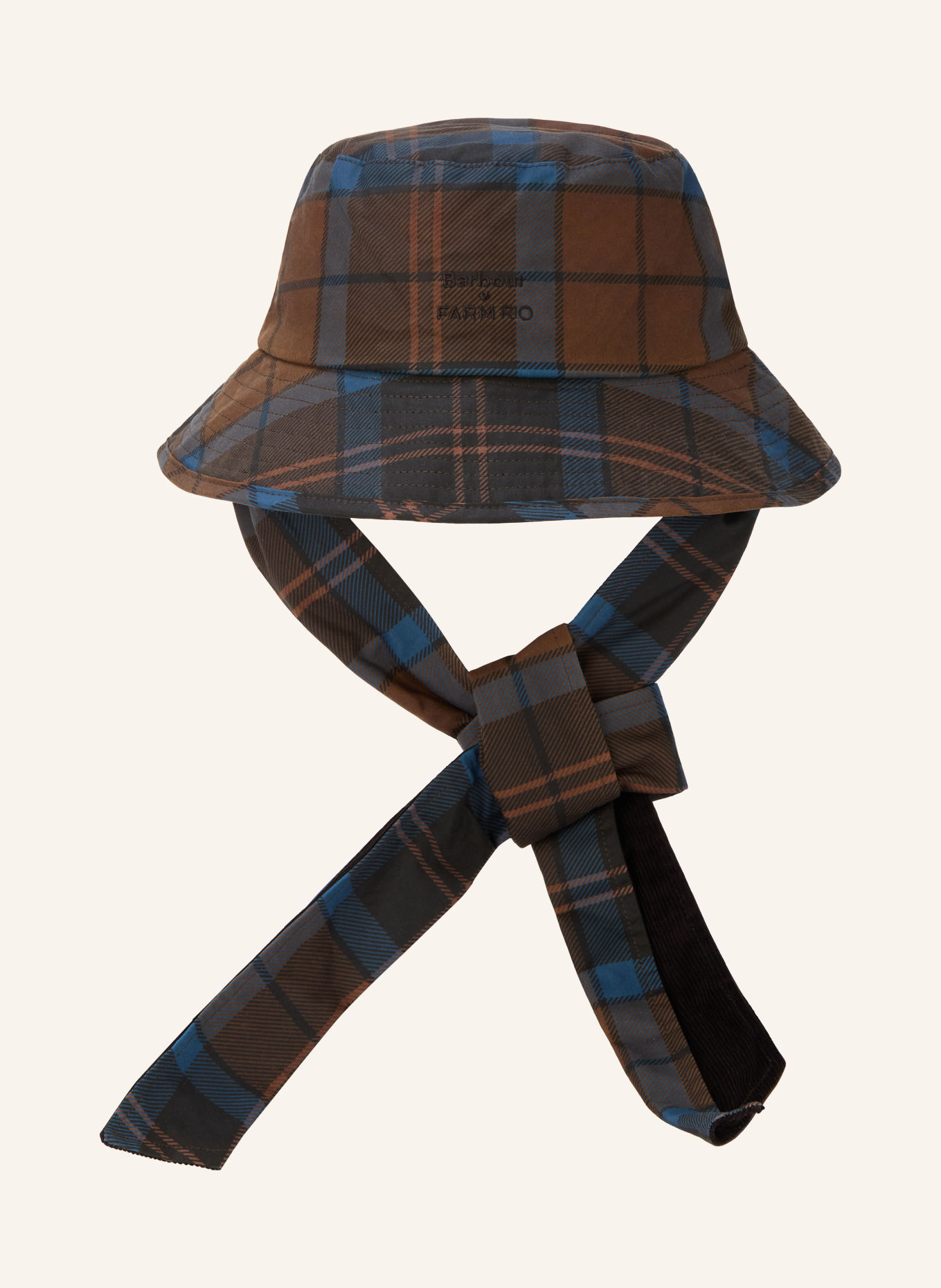 Barbour Bucket-Hat LEONORIA: BRAUN / DUNKELBLAU / SCHWARZ
