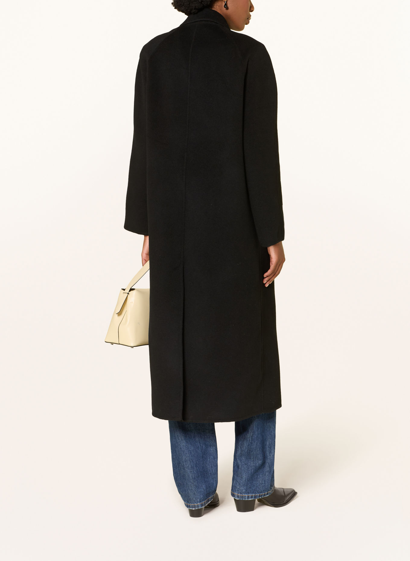 LOULOU DE SAISON IRVIN Wool coat: BLACK