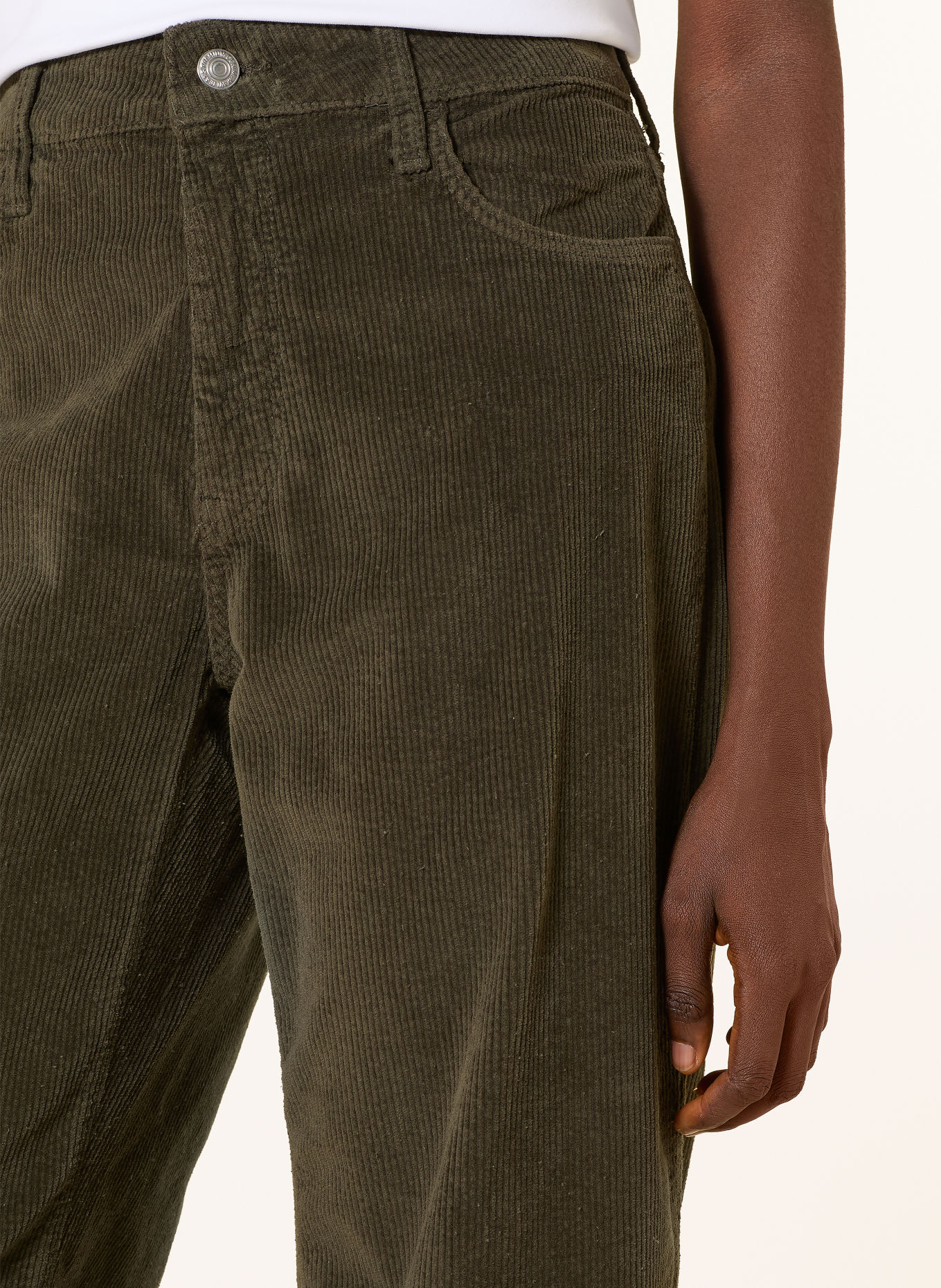mavi LEILA Cord Pants: KHAKI