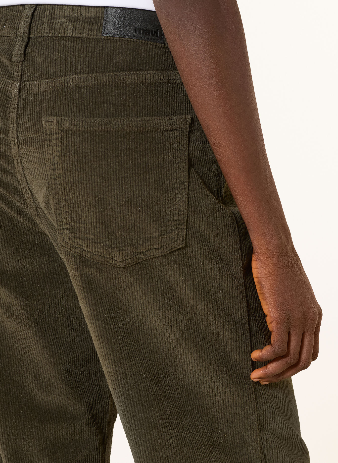 mavi LEILA Cord Pants: KHAKI