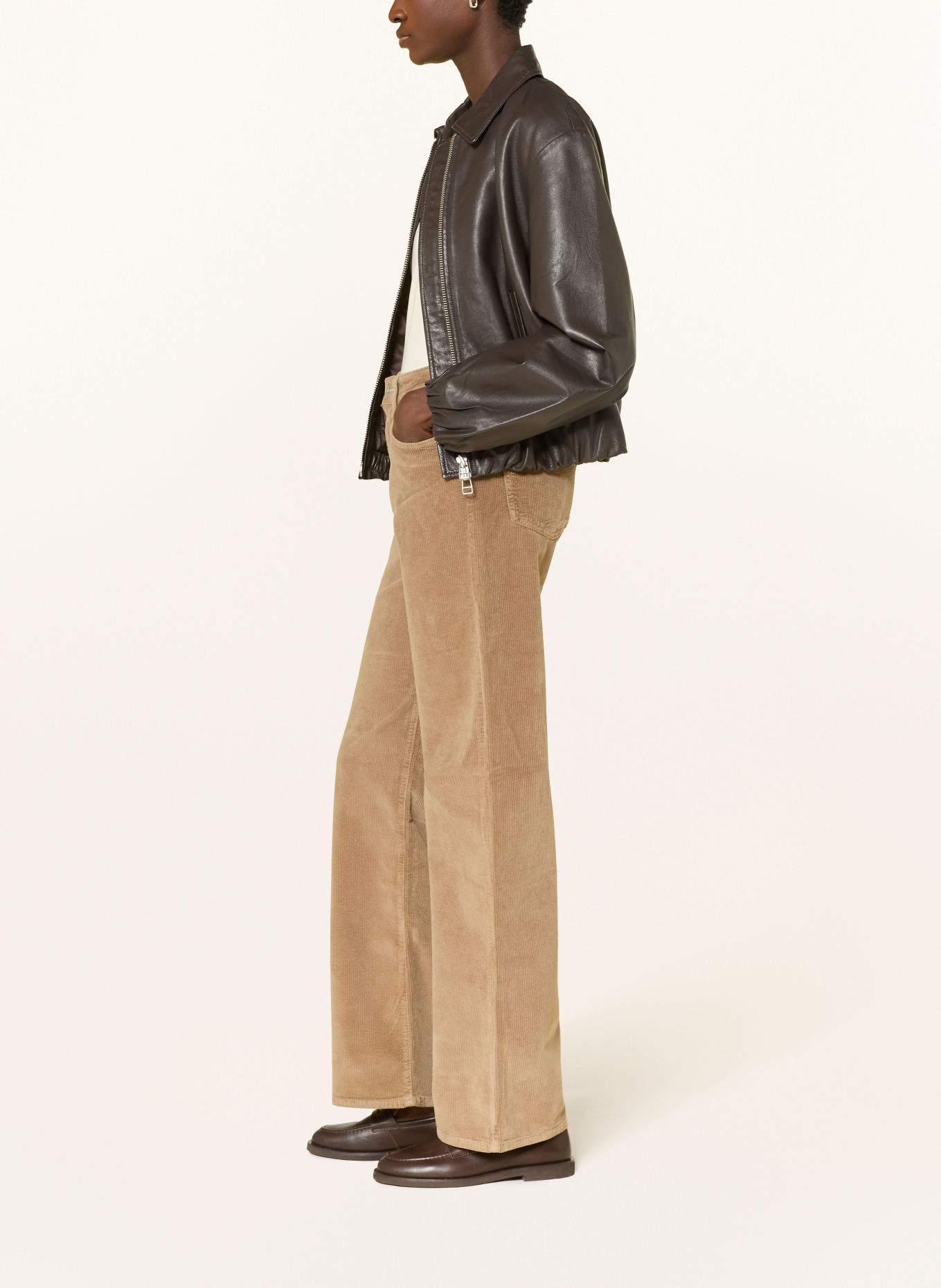mavi MALIBU Cord Pants: BEIGE