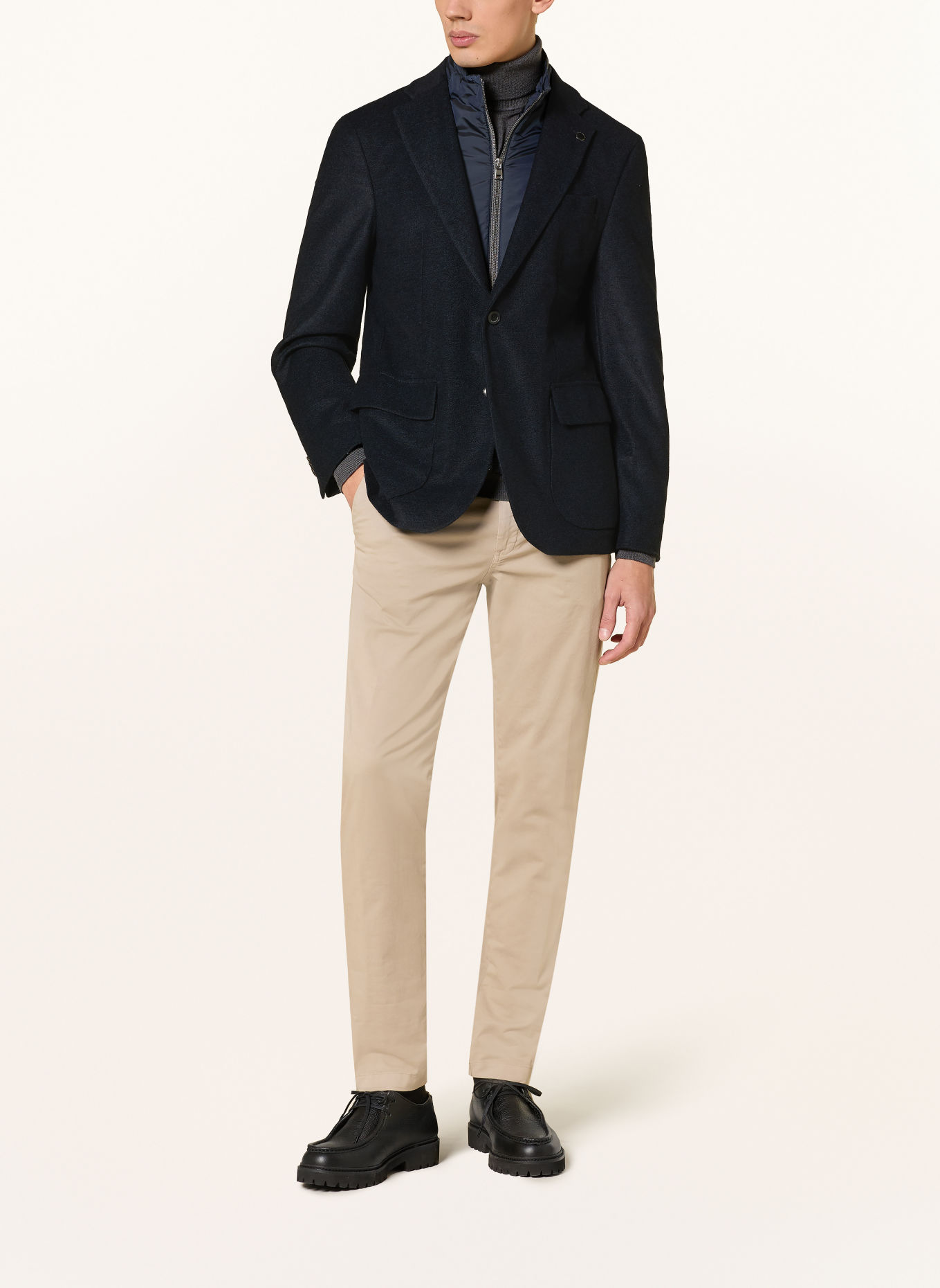BALDESSARINI Sakko Slim Fit mit herausnehmbarer Blende: DUNKELBLAU