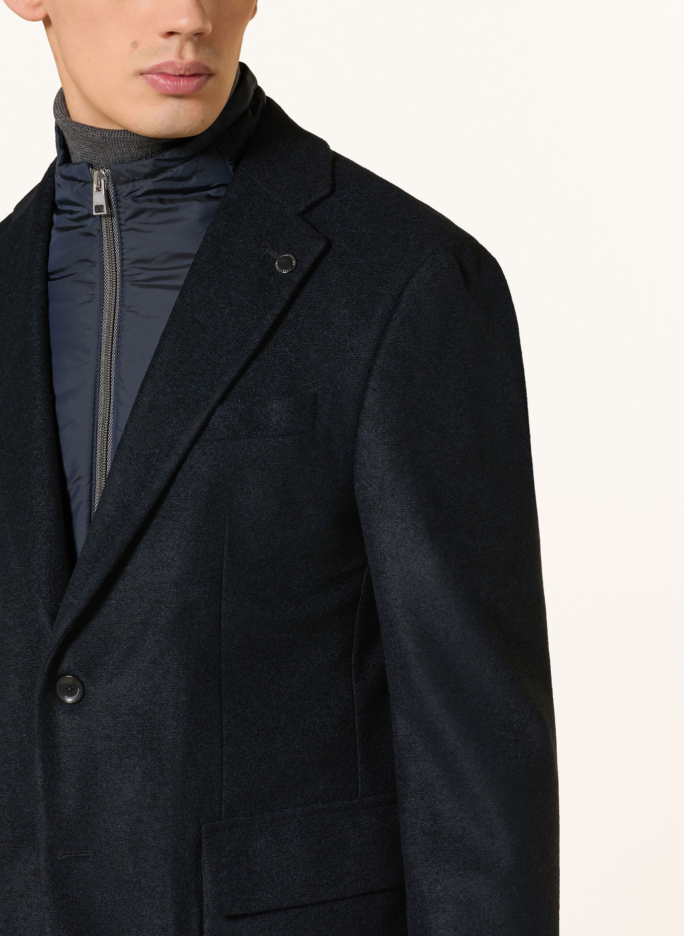 BALDESSARINI Sakko Slim Fit mit herausnehmbarer Blende: DUNKELBLAU