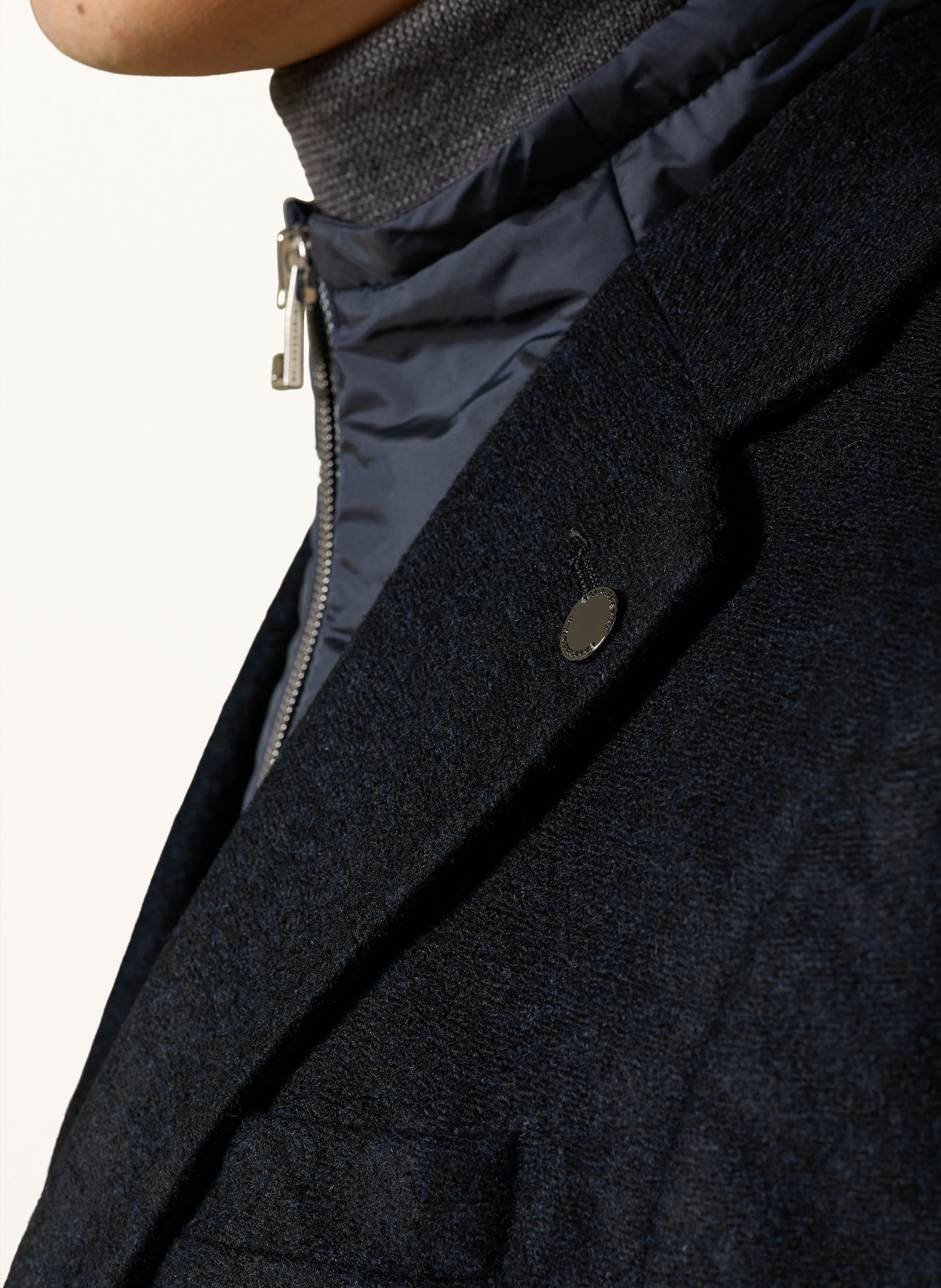 BALDESSARINI Sakko Slim Fit mit herausnehmbarer Blende: DUNKELBLAU