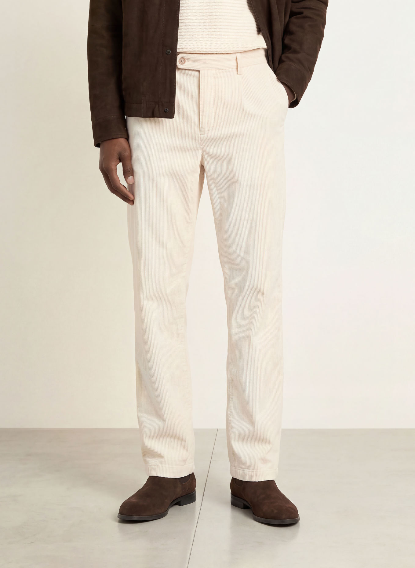 BALDESSARINI Cordchino Contemporary Fit: CREAM