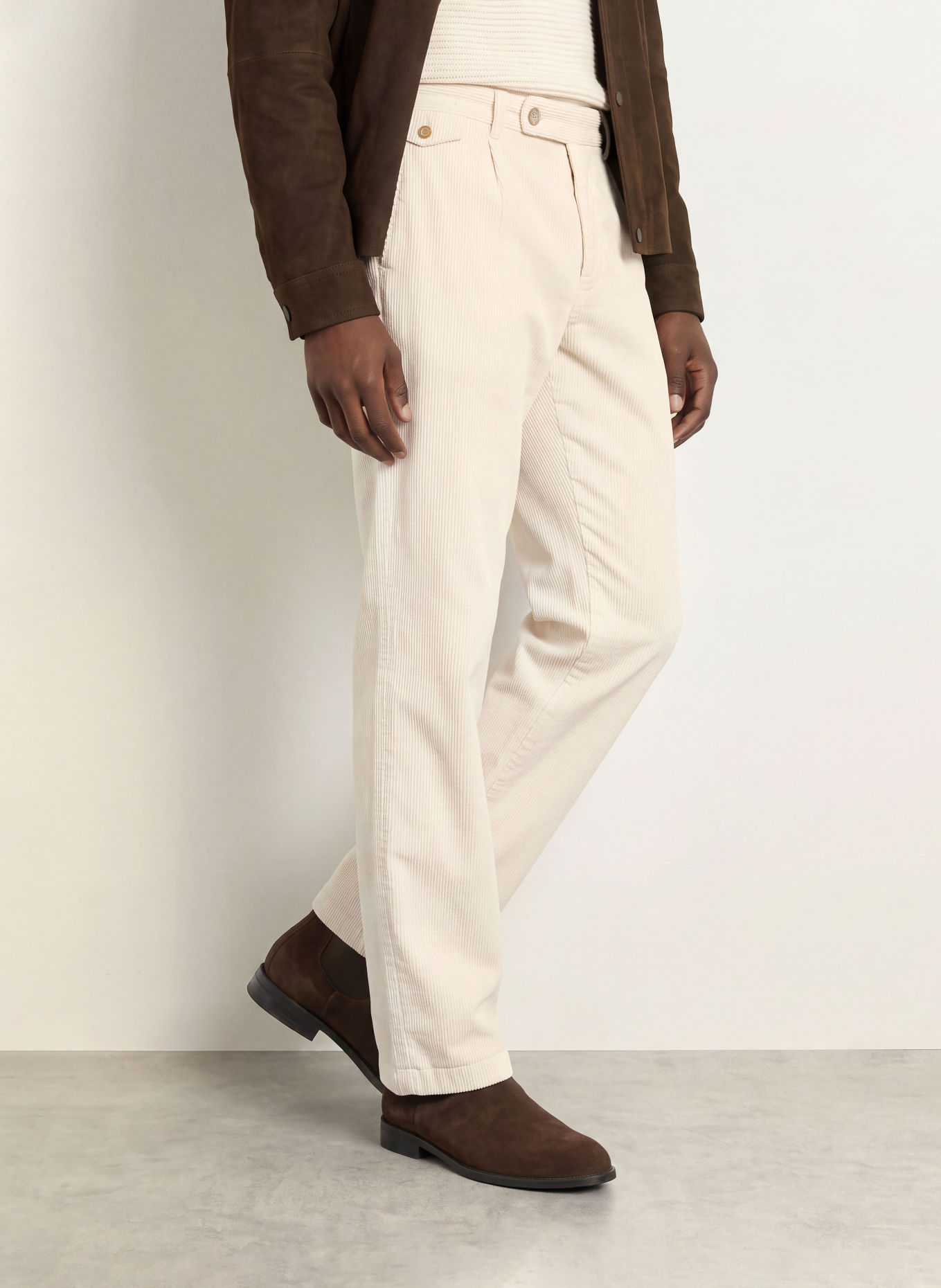 BALDESSARINI Cordchino Contemporary Fit: CREAM