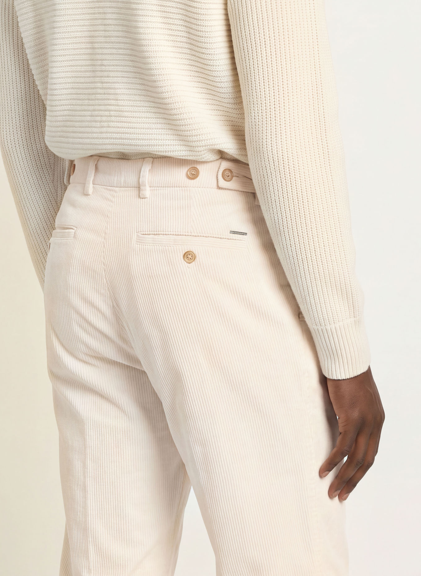 BALDESSARINI Cordchino Contemporary Fit: CREAM