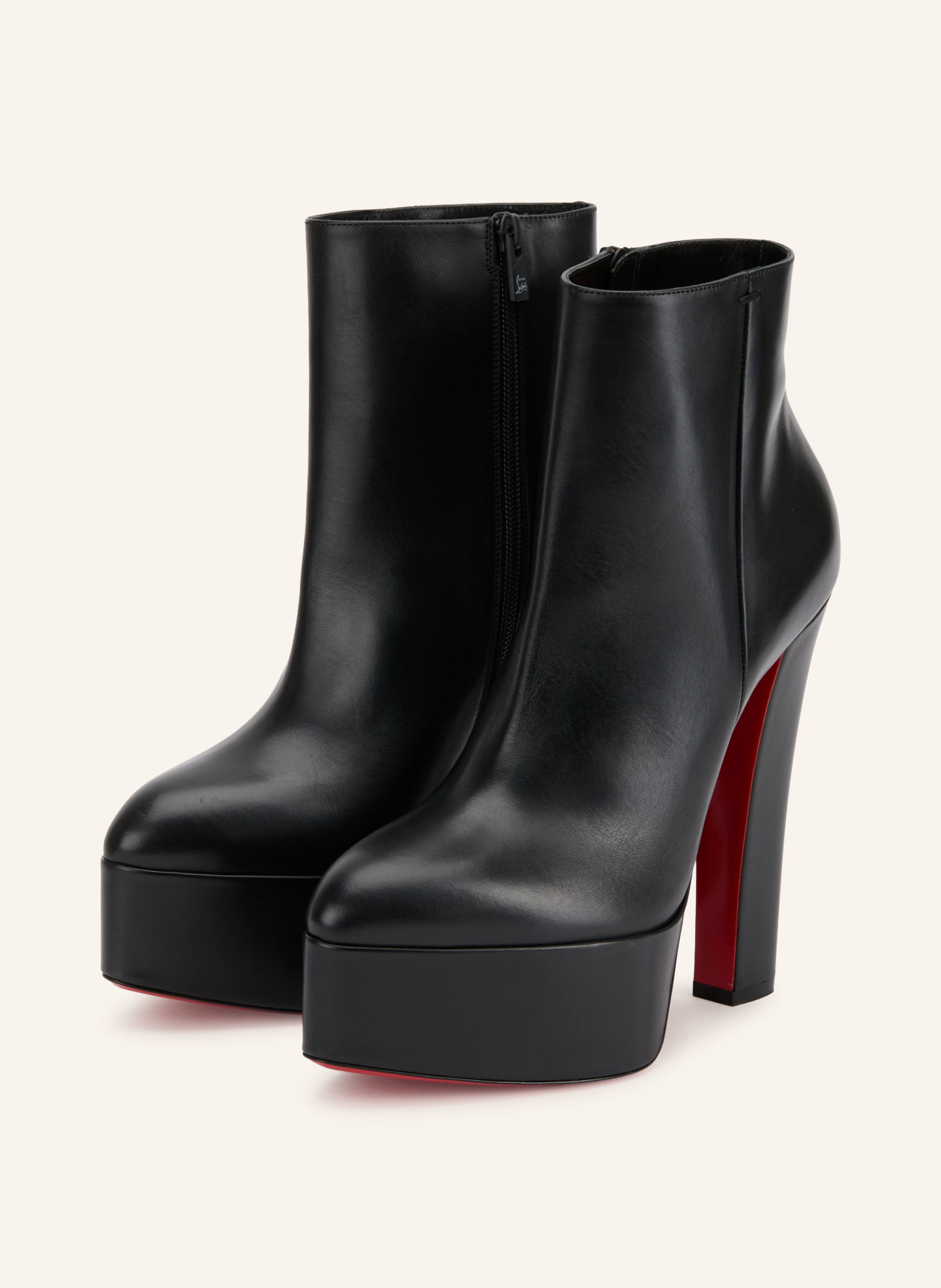 Christian Louboutin JENNA BOOTIE 150 Platform Ankle Boots: BLACK