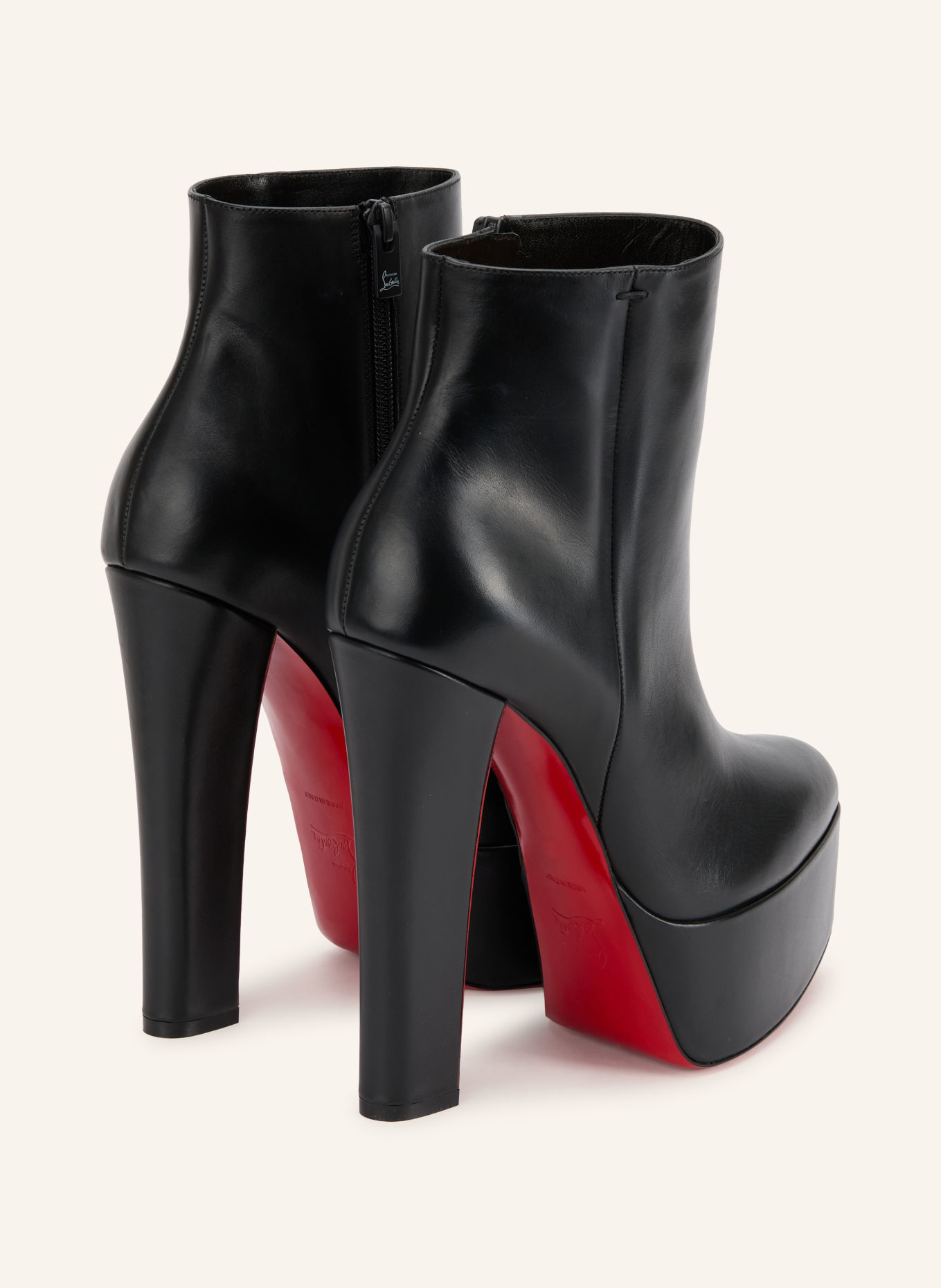 Christian Louboutin JENNA BOOTIE 150 Platform Ankle Boots: BLACK