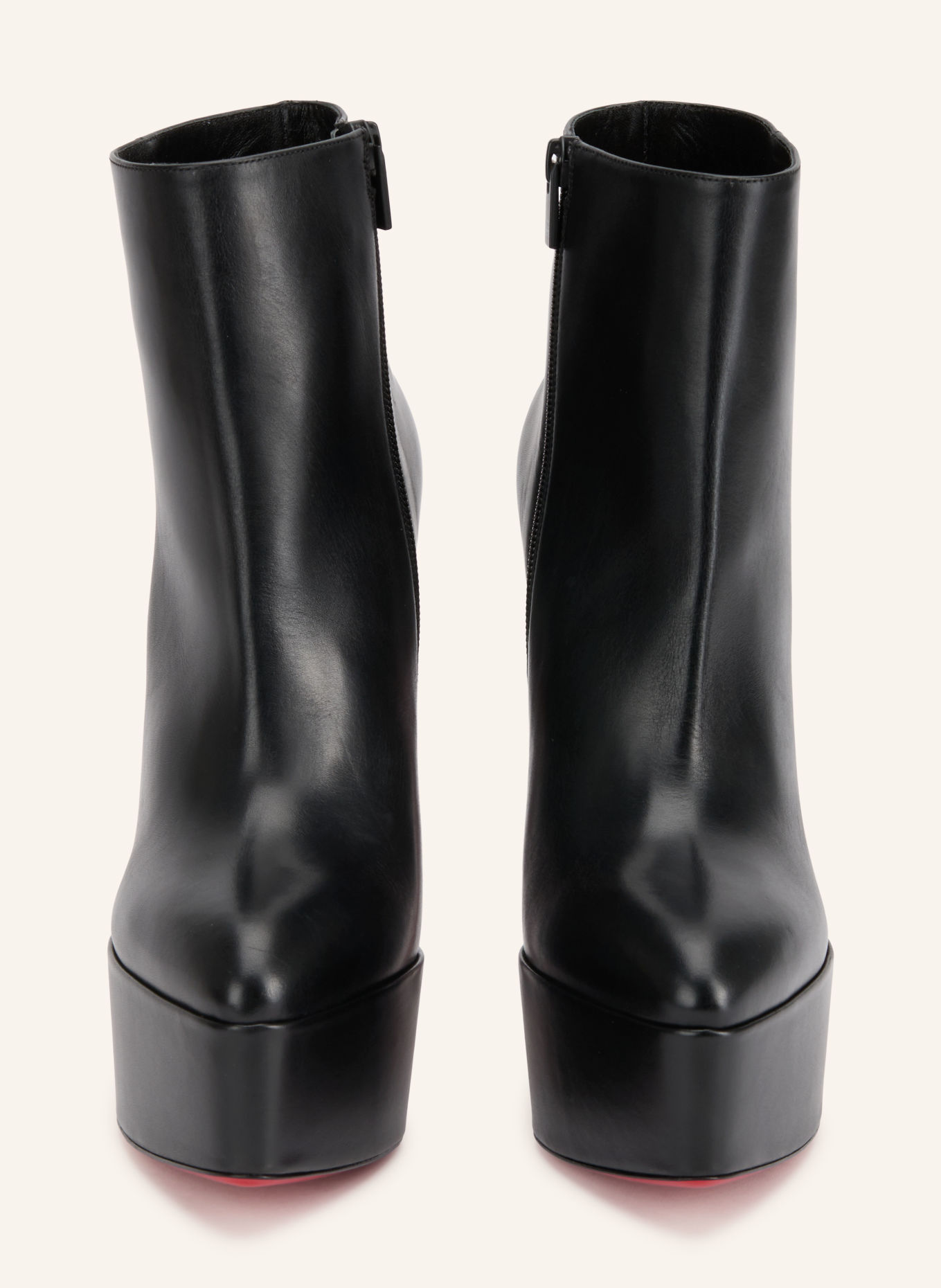 Christian Louboutin JENNA BOOTIE 150 Platform Ankle Boots: BLACK