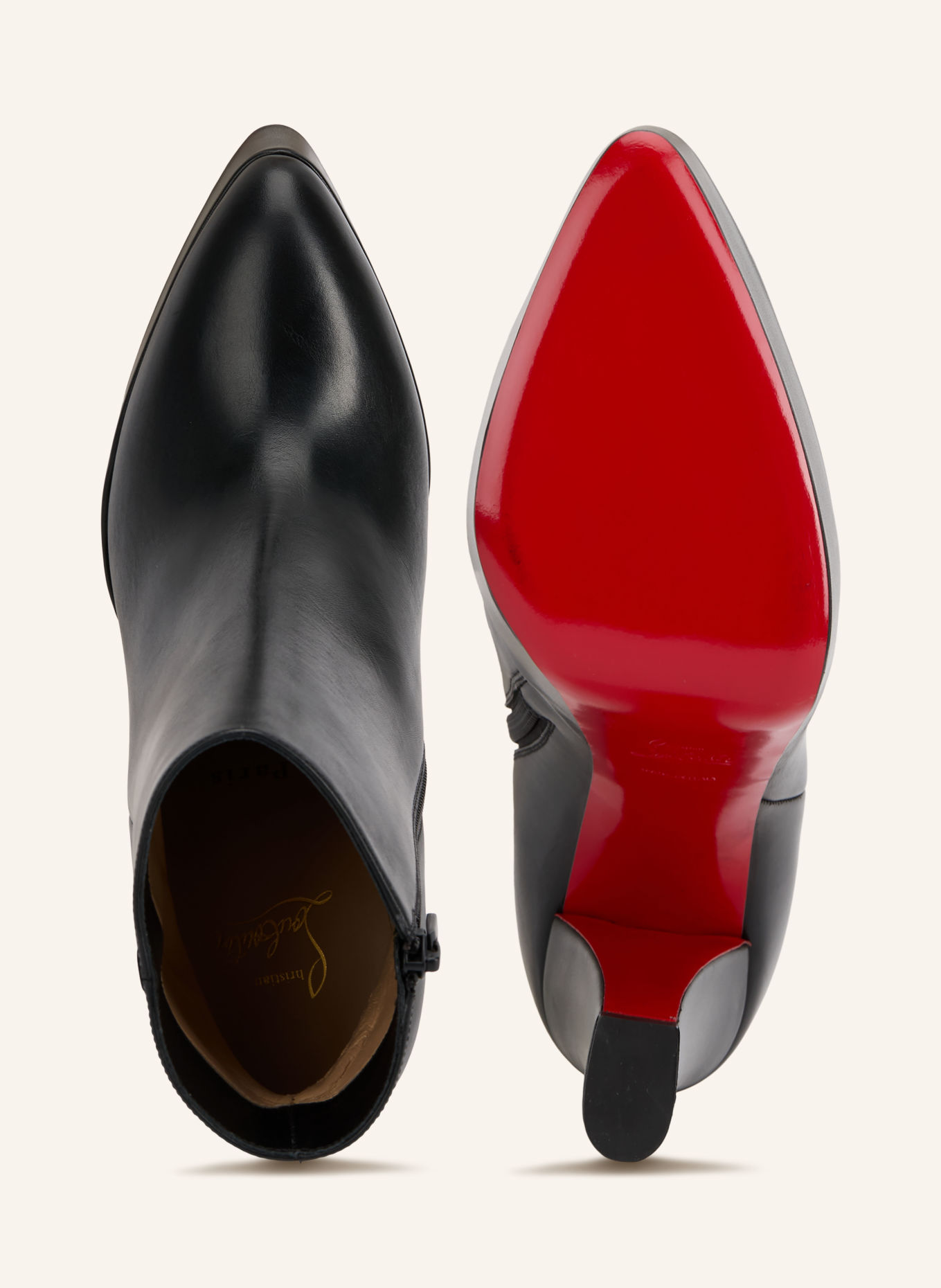Christian Louboutin JENNA BOOTIE 150 Platform Ankle Boots: BLACK