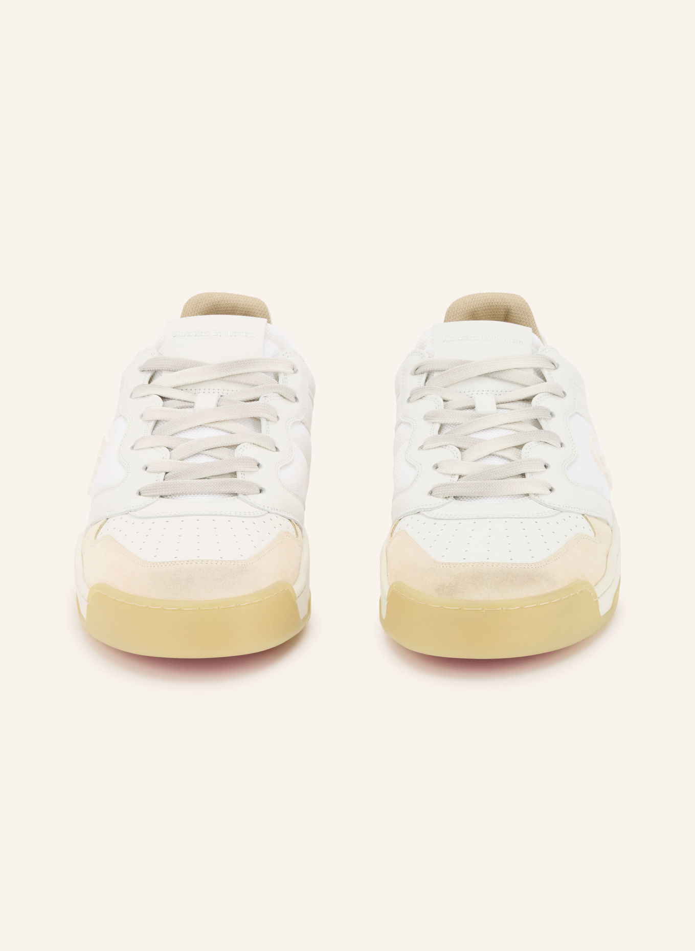 Christian Louboutin Sneaker BSKTBALL 1 RETRO: WEISS / ECRU
