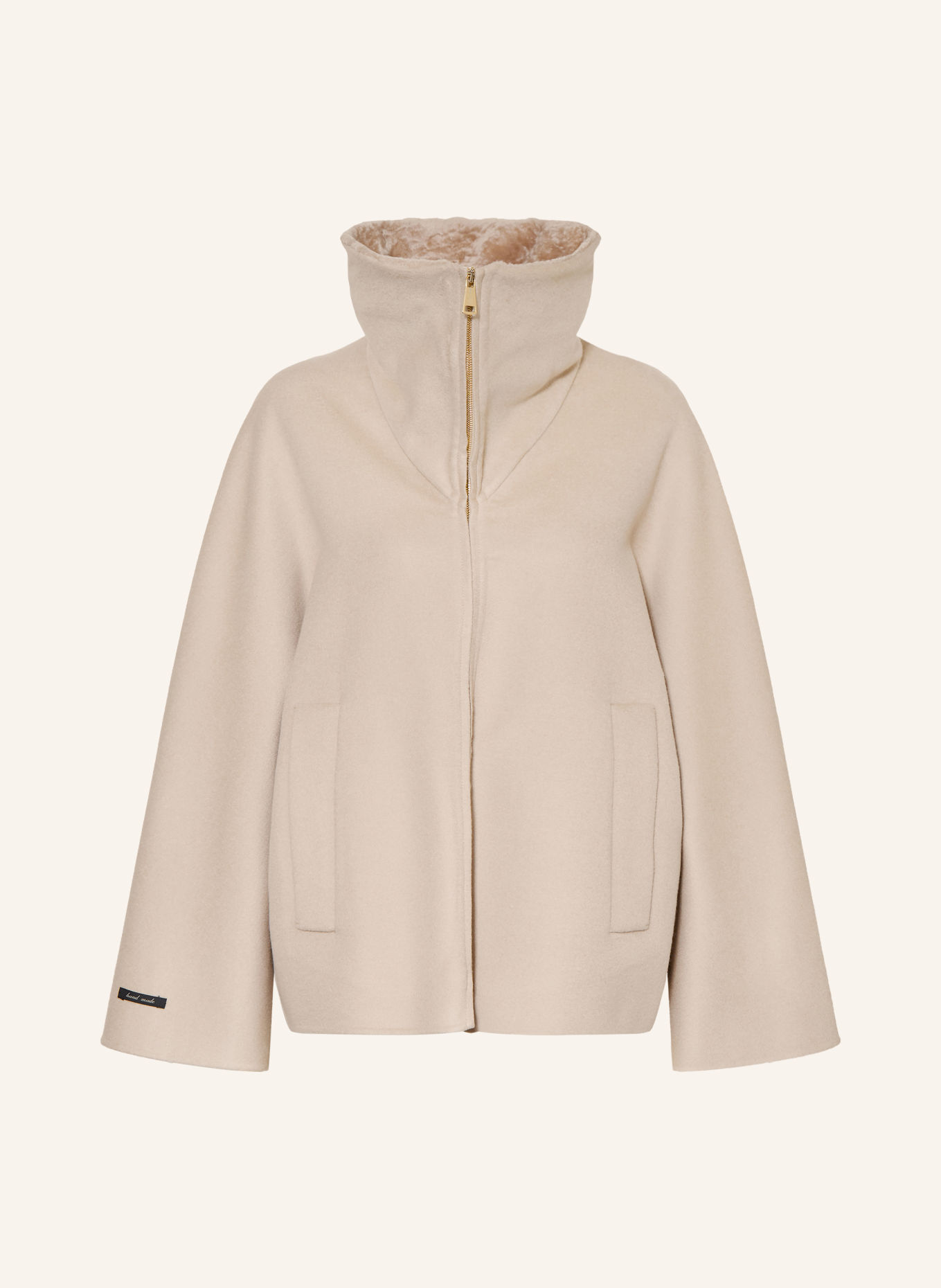 manzoni 24 Jacka med kashmir: BEIGE