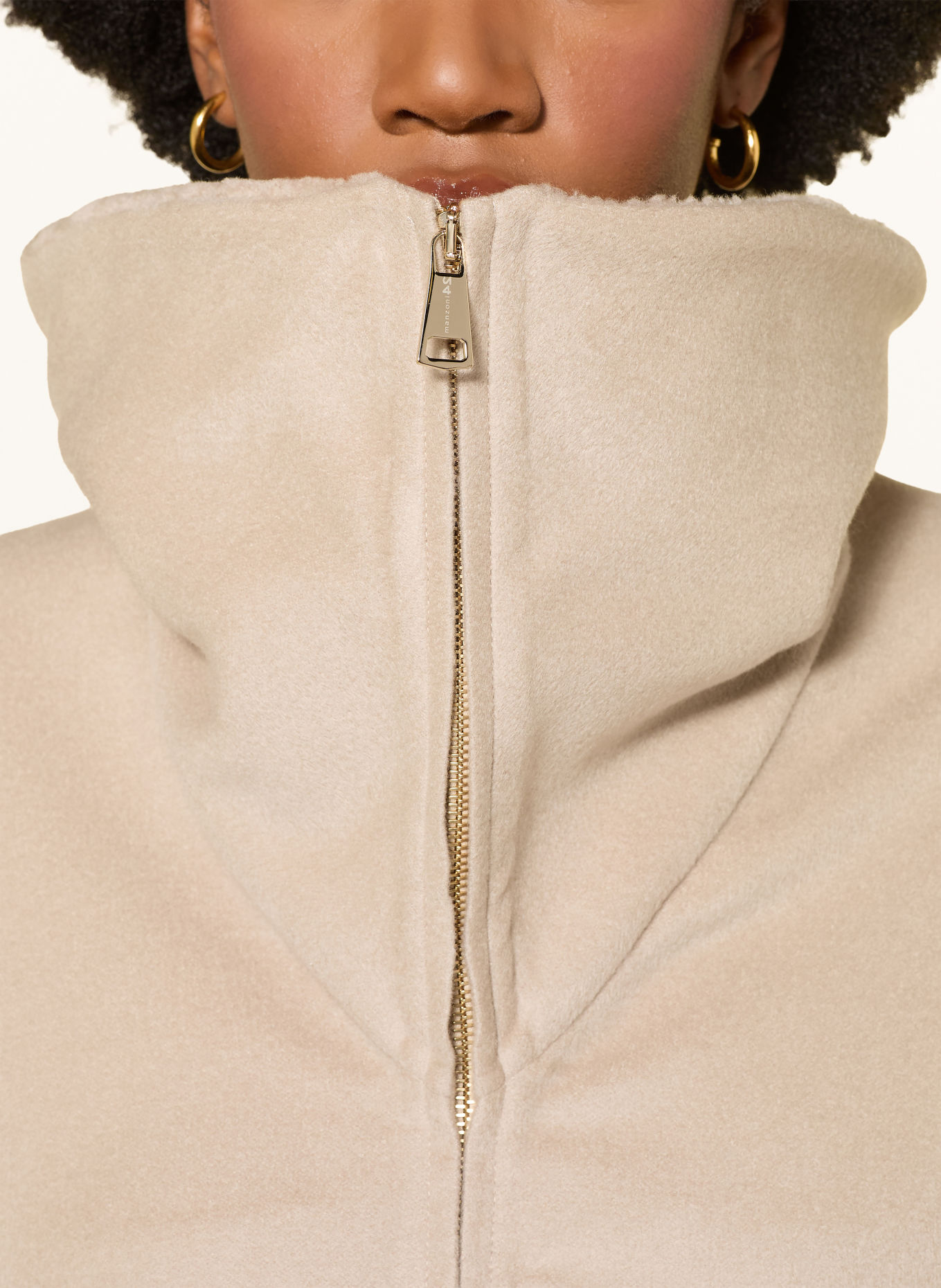 manzoni 24 Jacka med kashmir: BEIGE