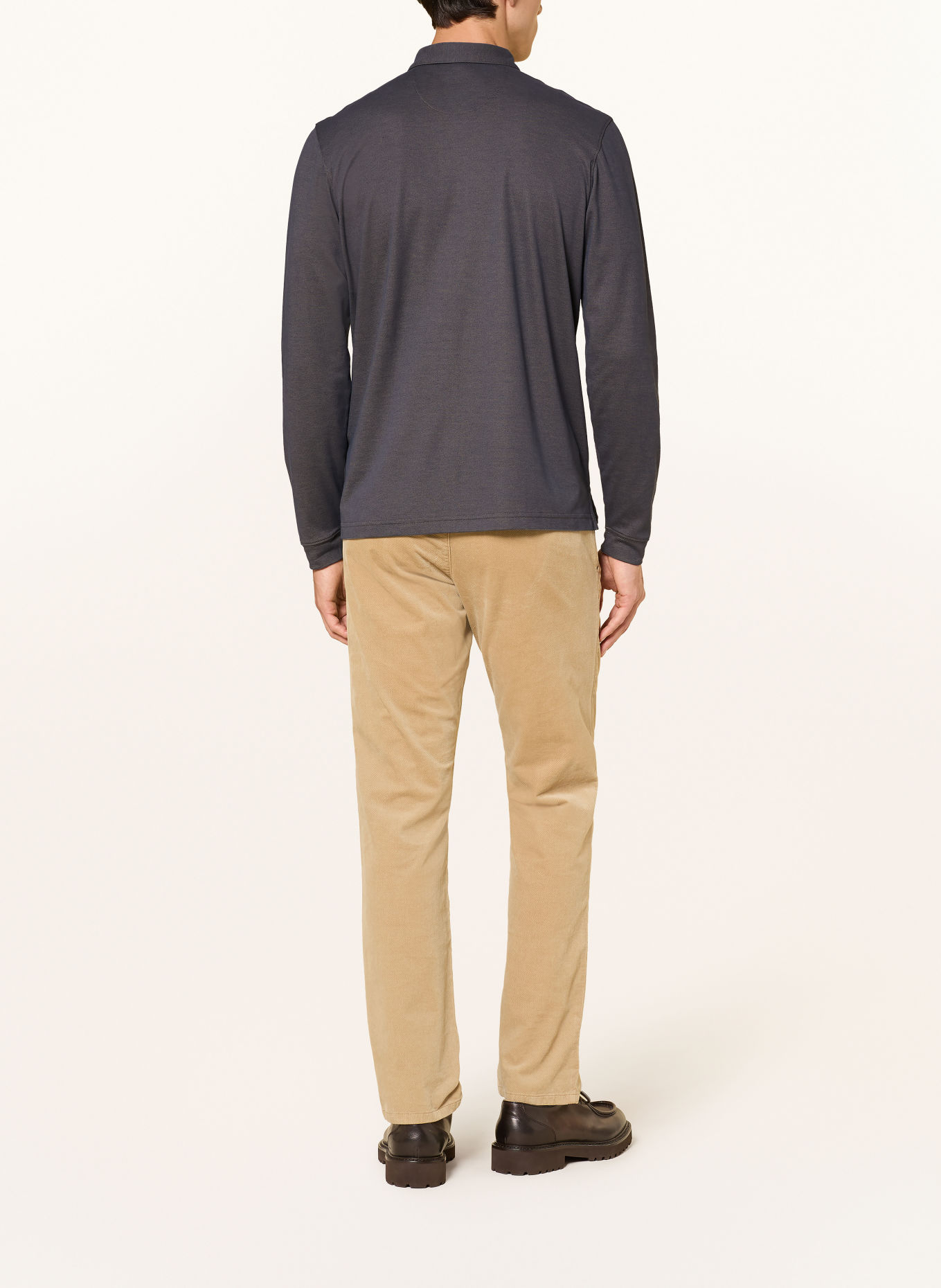 RAGMAN Piqué polo shirt: DARK GRAY