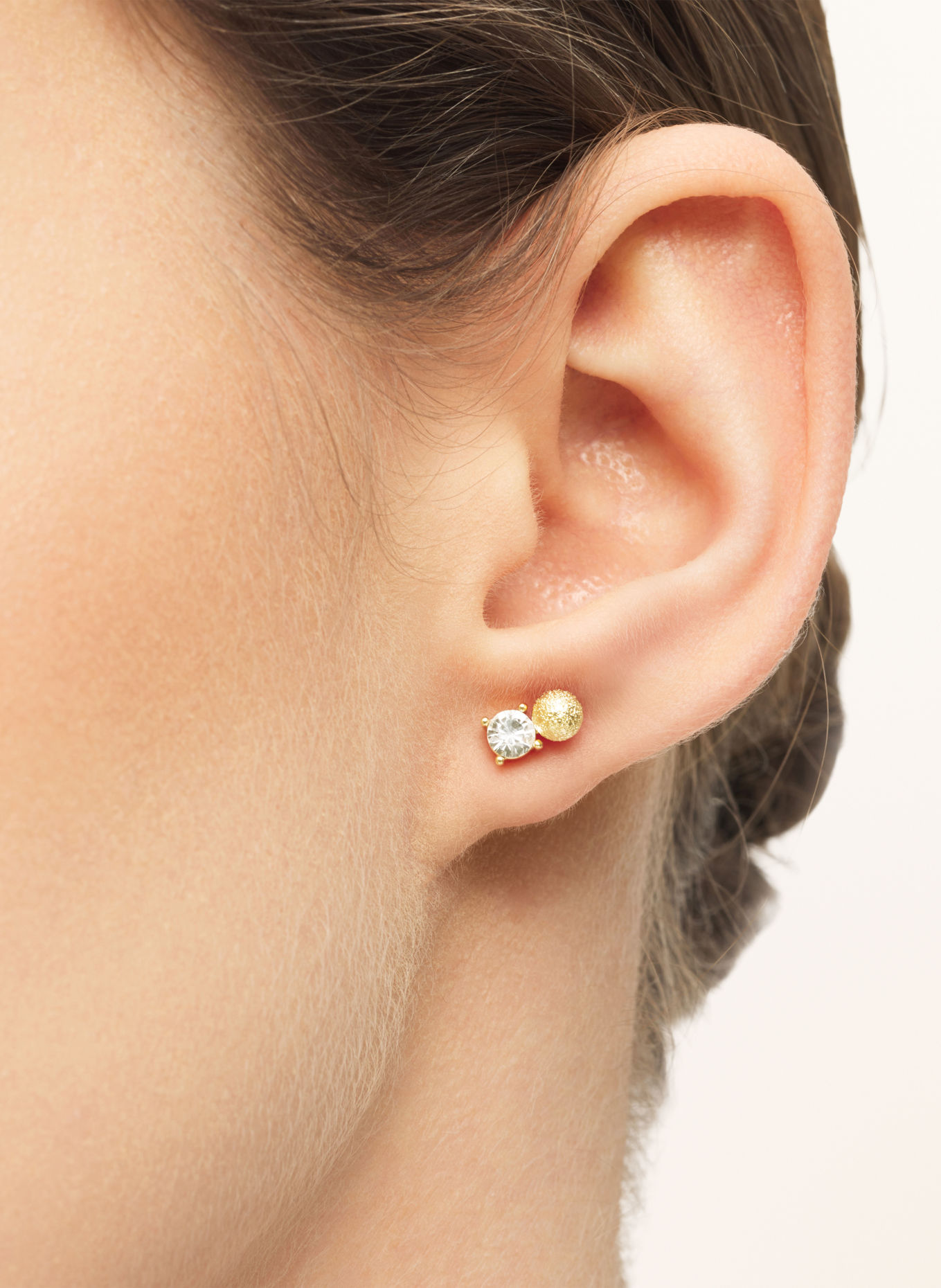 LULU Copenhagen DIAMOND EYE Stud earrings: GOLD