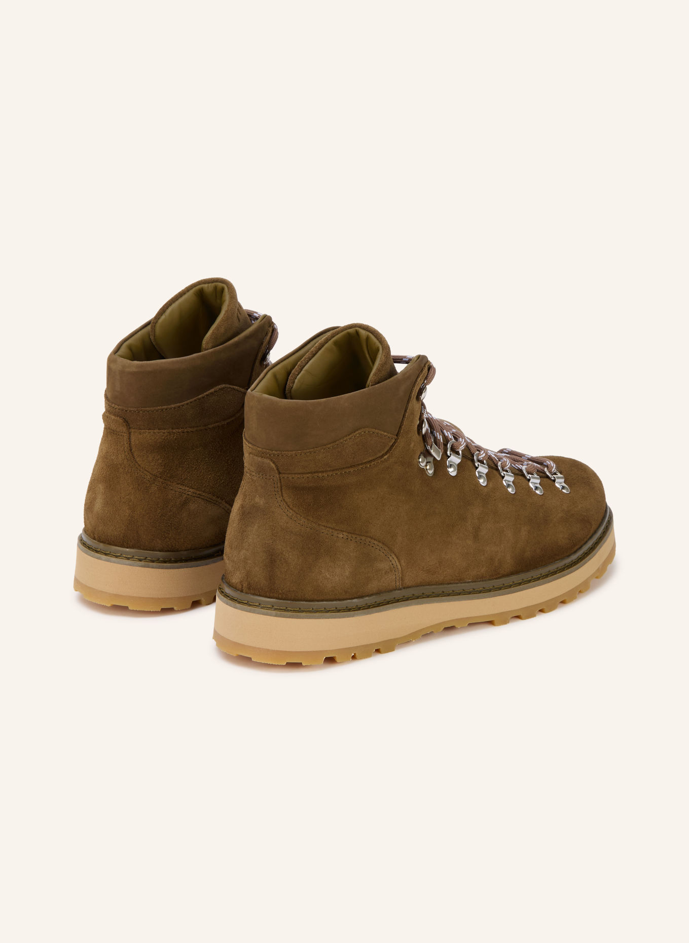 mono Boots à lacets TAG: OLIVE / ARGENT
