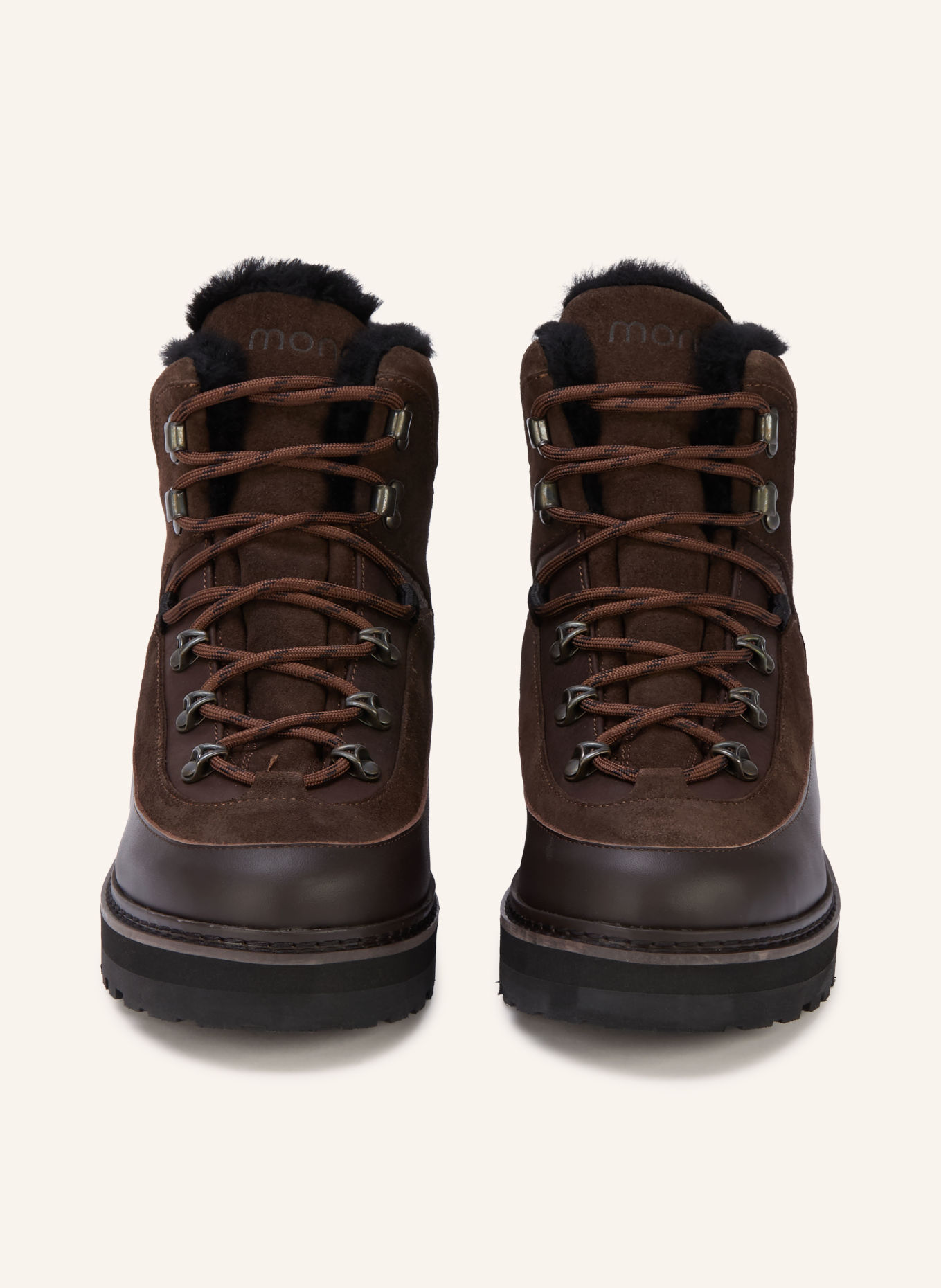 mono Boots à lacets TAG: MARRON FONCÉ