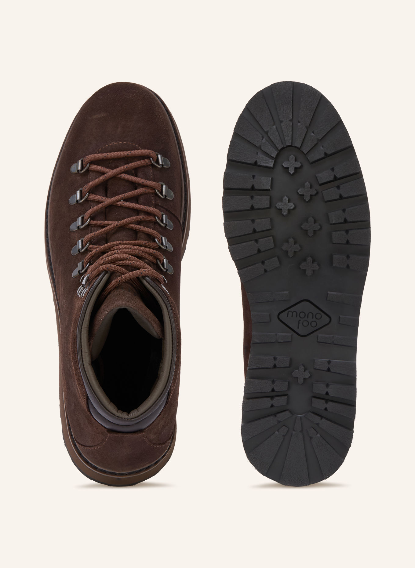 mono Schnürboots: DUNKELBRAUN