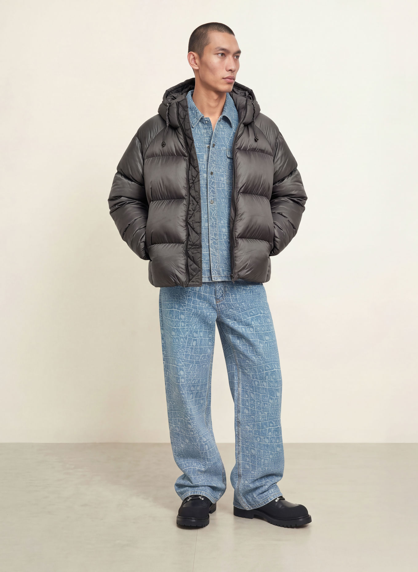 DAILY PAPER Steppjacke: DUNKELGRAU
