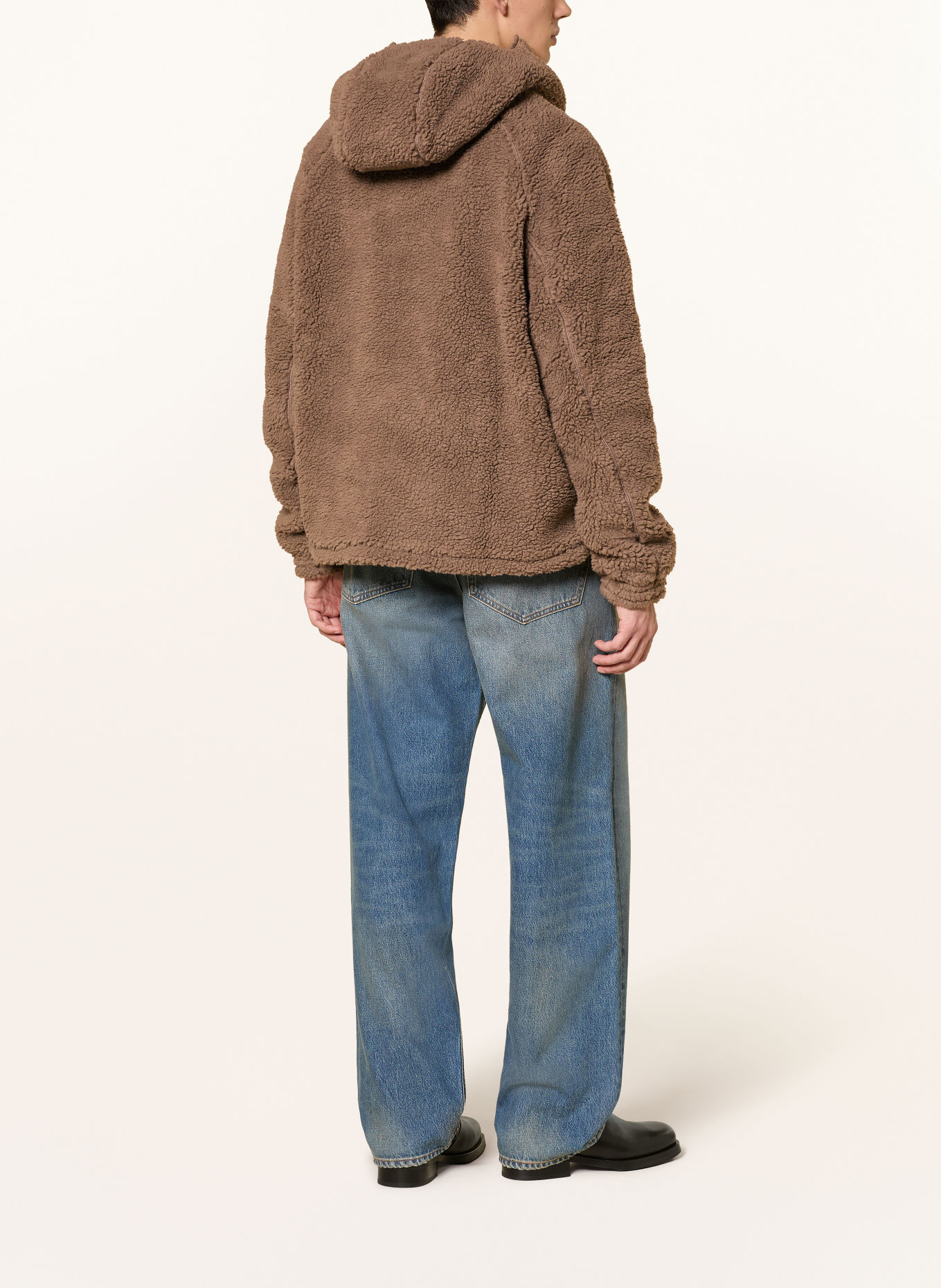 DAILY PAPER Teddyfell-Jacke DIAS: BRAUN