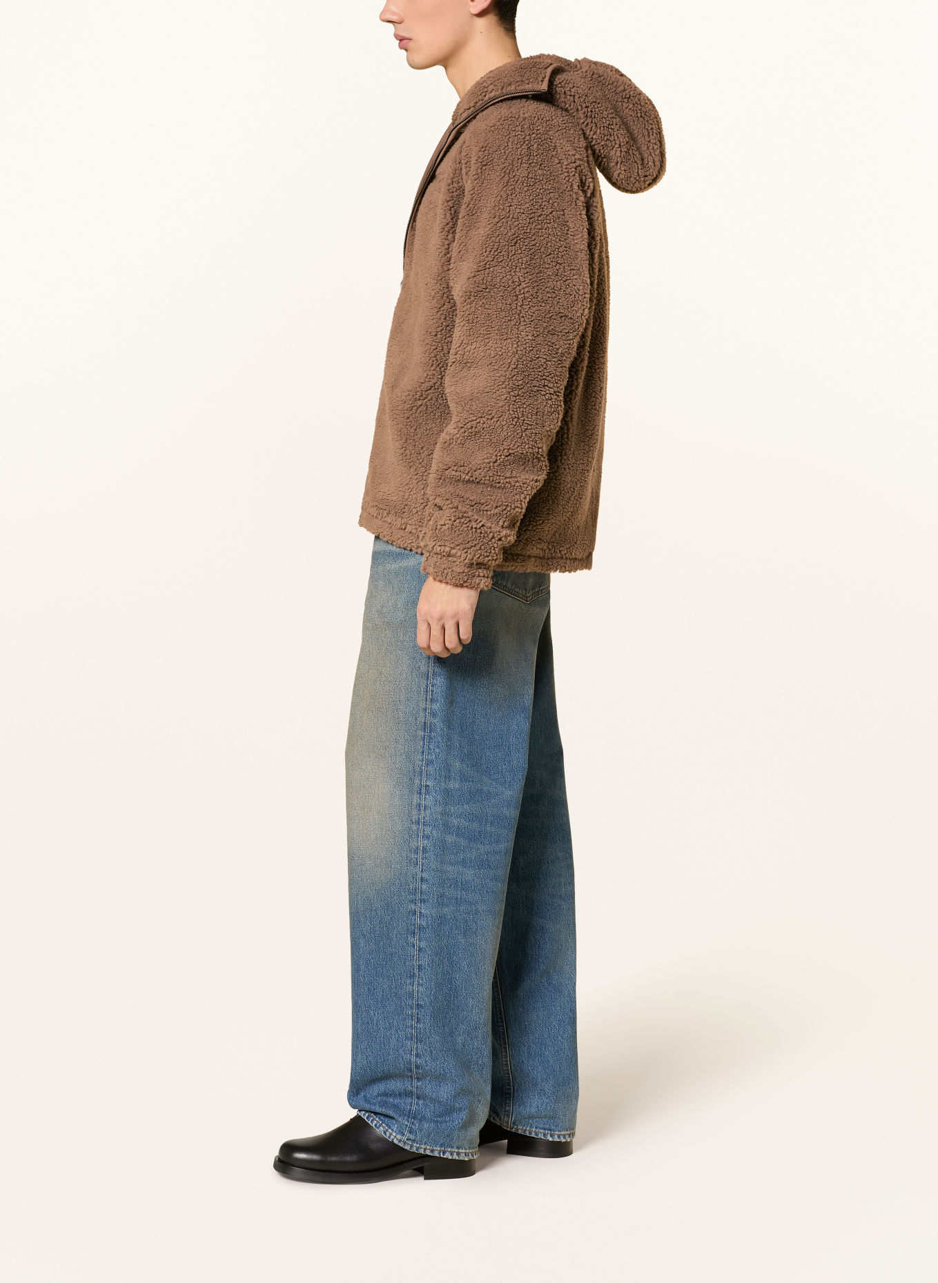 DAILY PAPER Teddyfell-Jacke DIAS: BRAUN