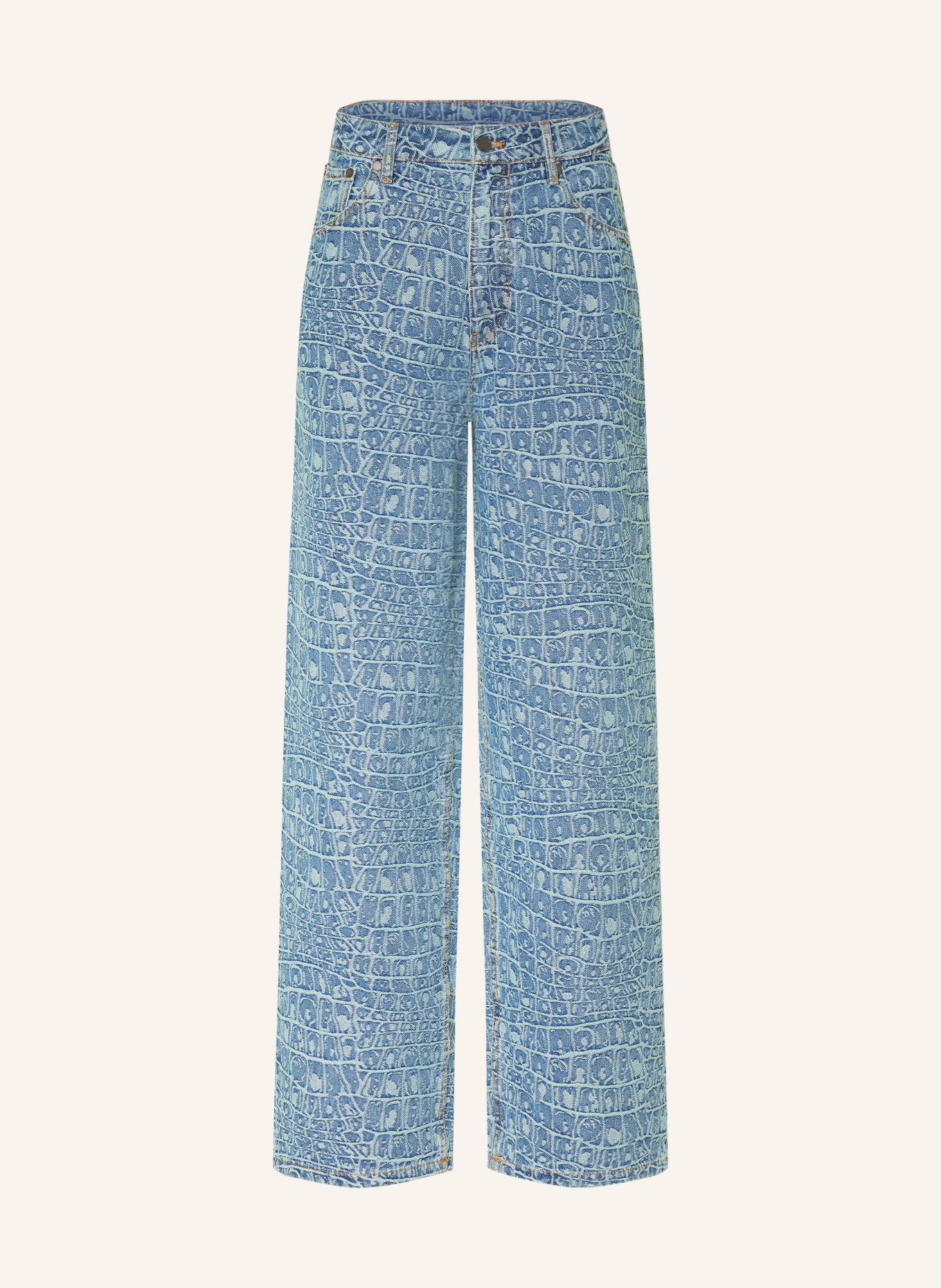 DAILY PAPER Jeansy CROC o luźnym kroju: BLUE