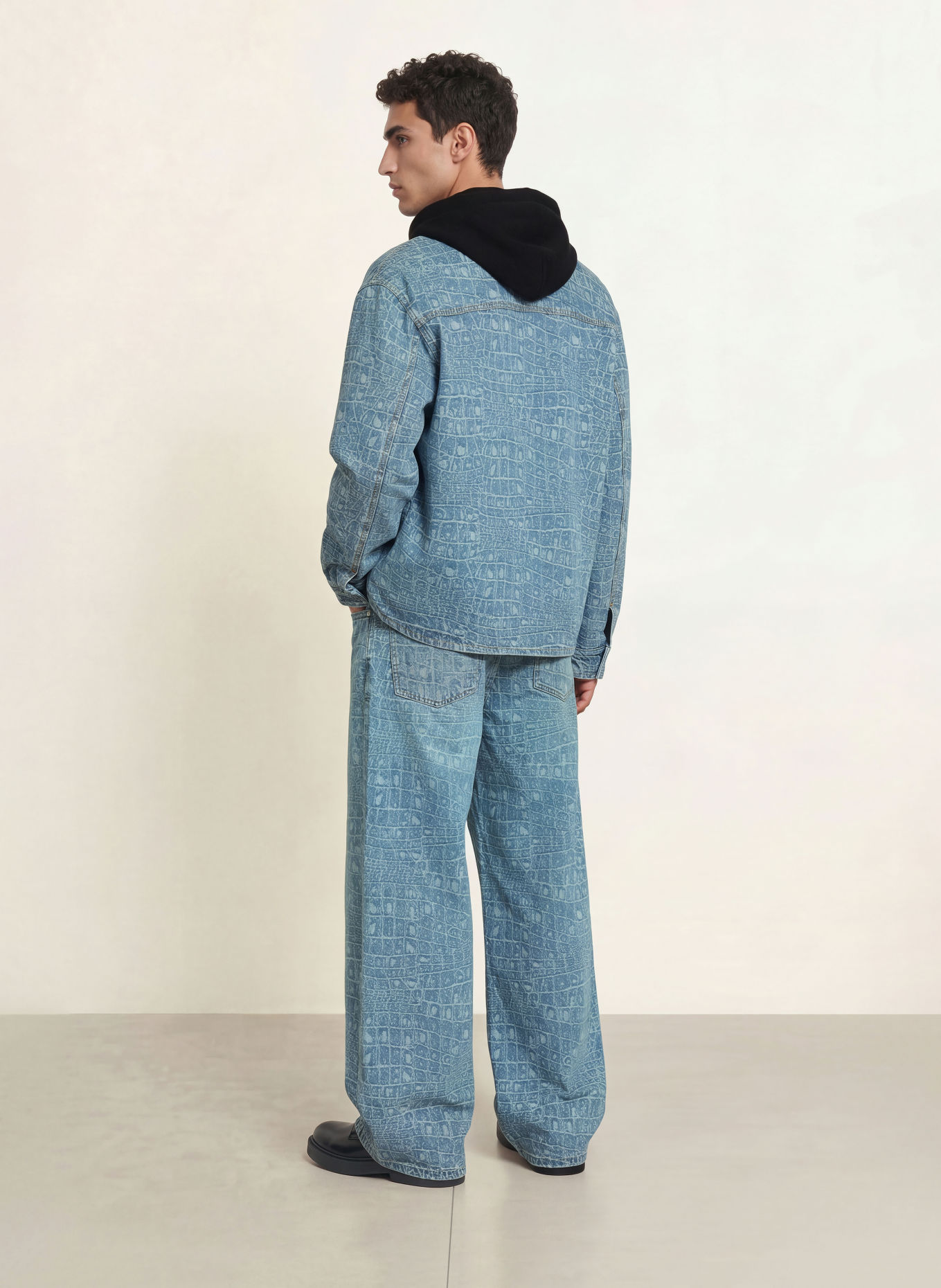 DAILY PAPER Jeansy CROC o luźnym kroju: BLUE