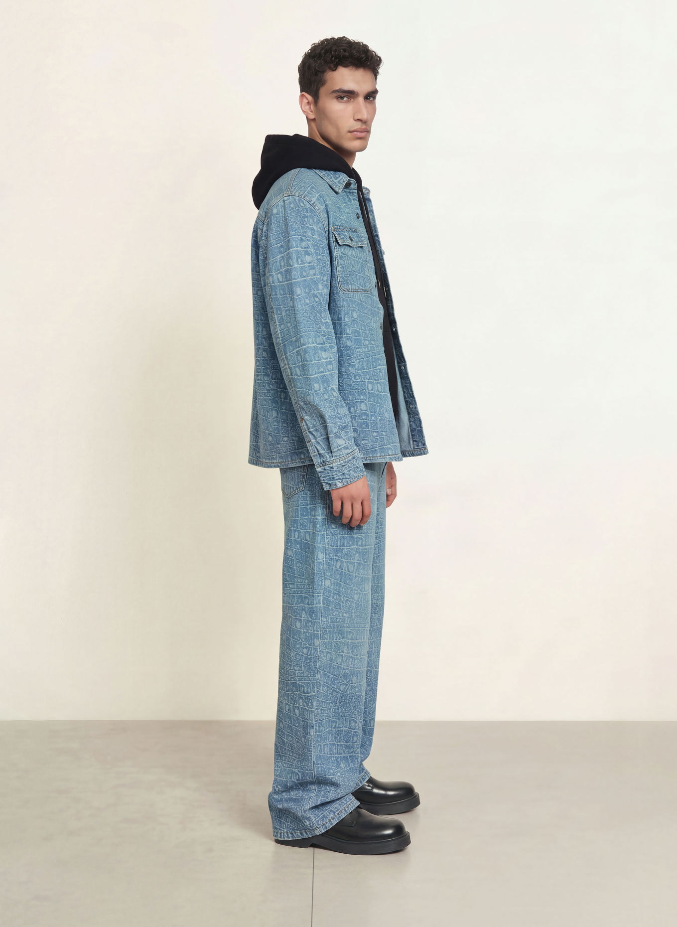 DAILY PAPER Jeansy CROC o luźnym kroju: BLUE