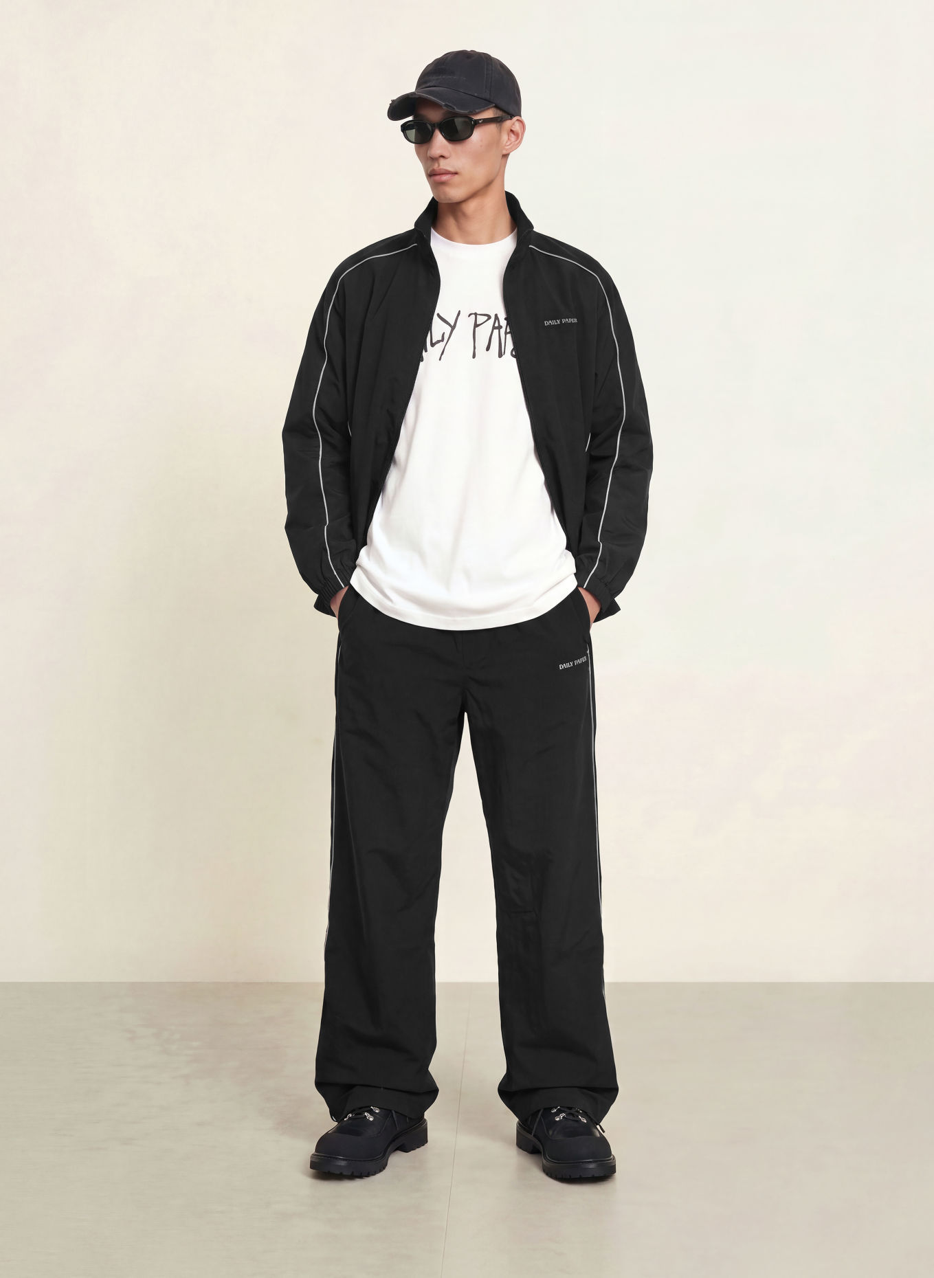 DAILY PAPER DIAS TAYE Training jacket: BLACK