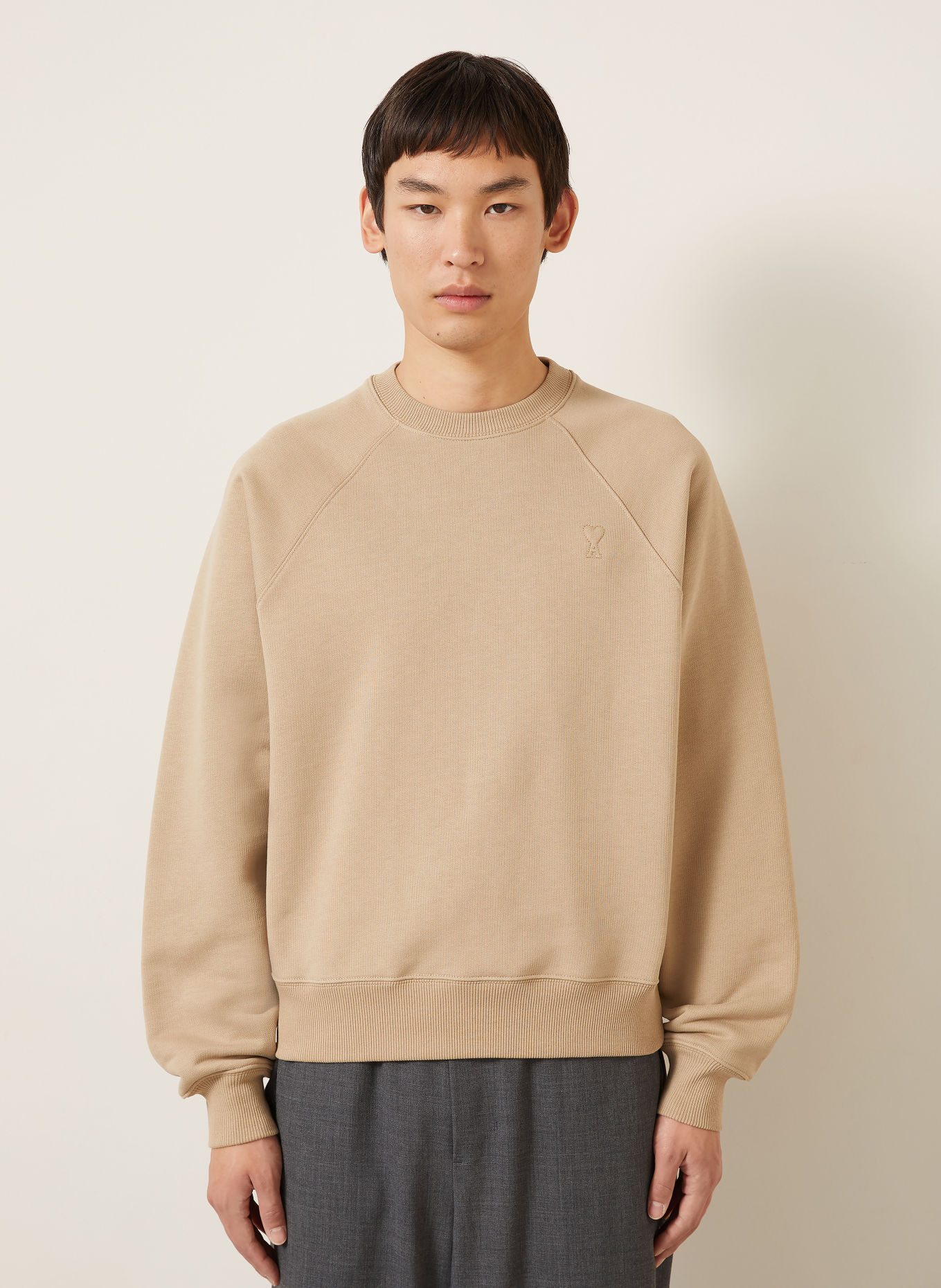 AMI PARIS Sweatshirt: CAMEL