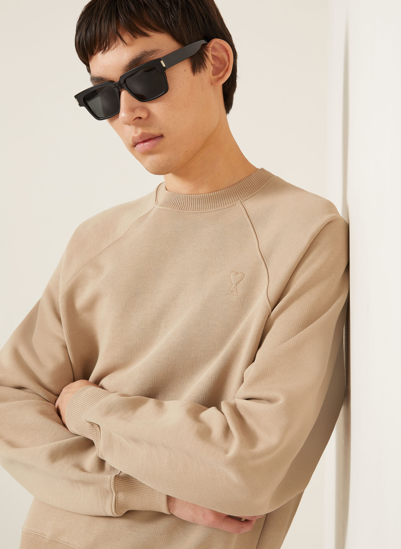 AMI PARIS Sweatshirt: CAMEL