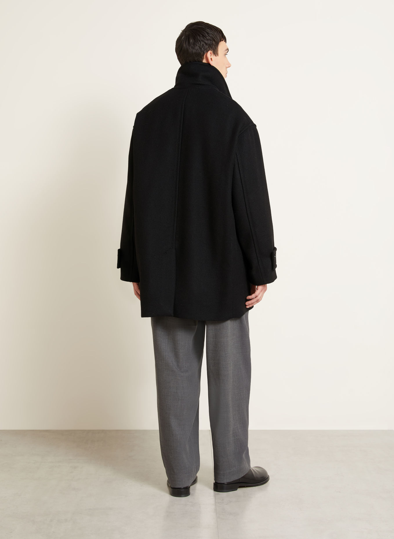 Ami Paris Coat: BLACK