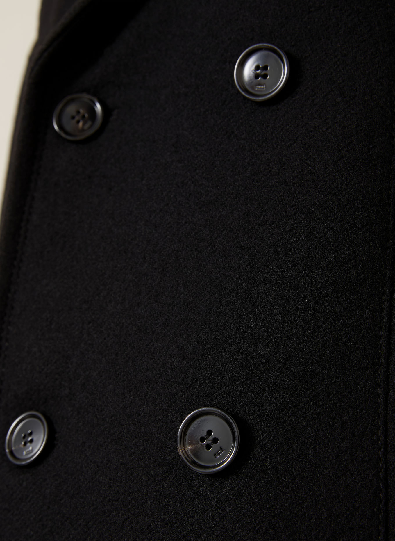 Ami Paris Coat: BLACK