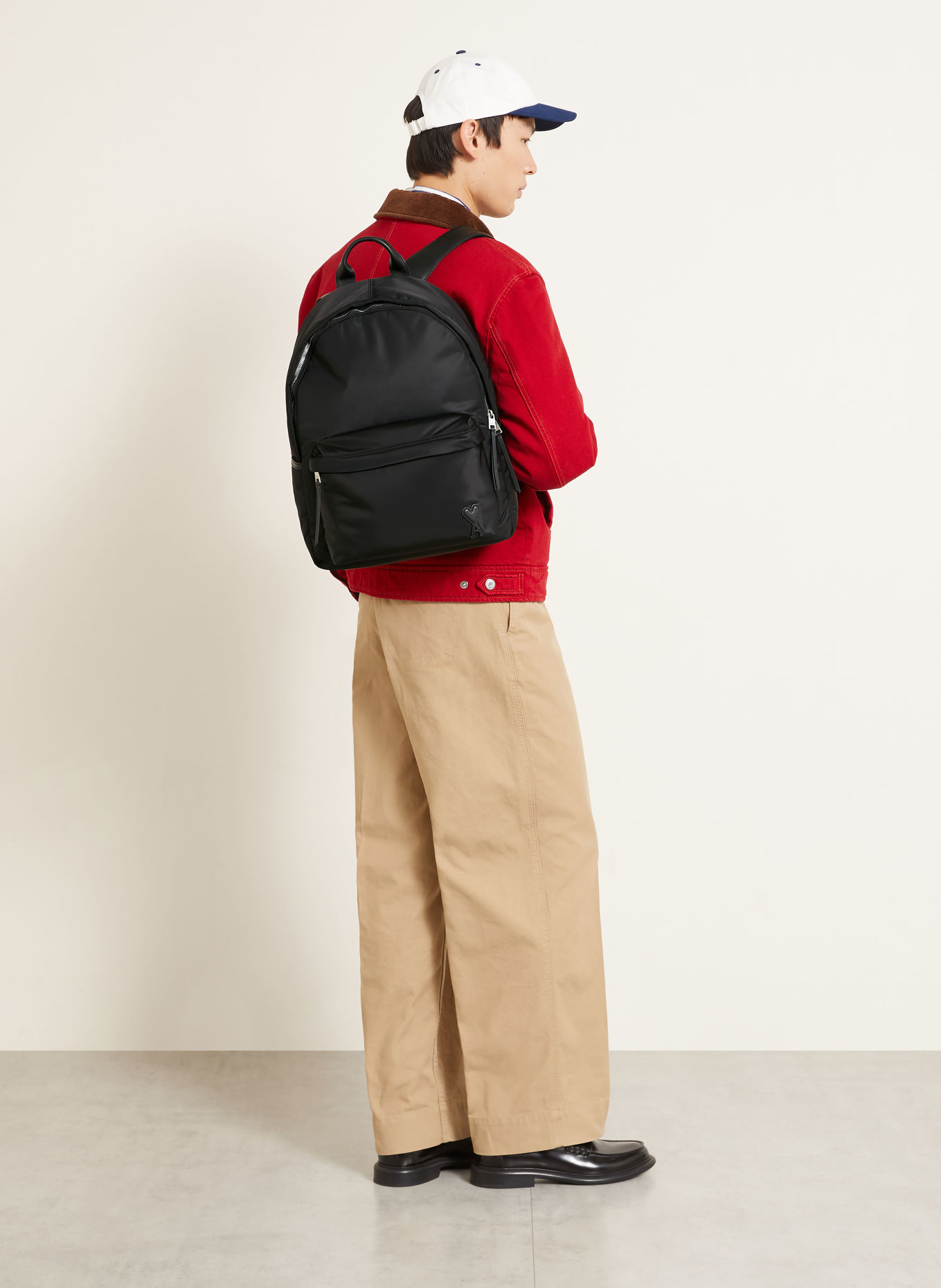 AMI PARIS Backpack: BLACK