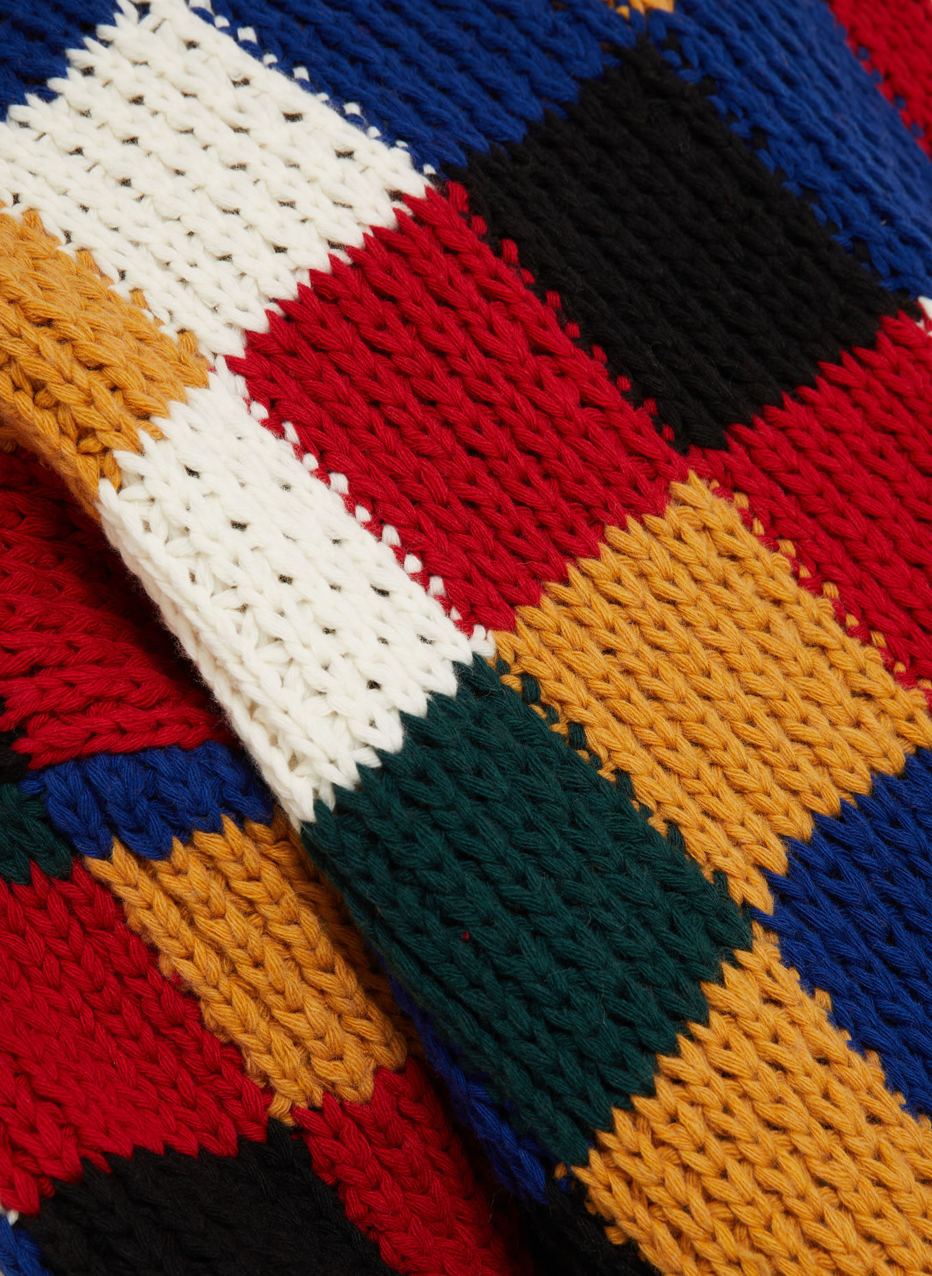 Ami Paris Sweater: ECRU / RED / BLUE
