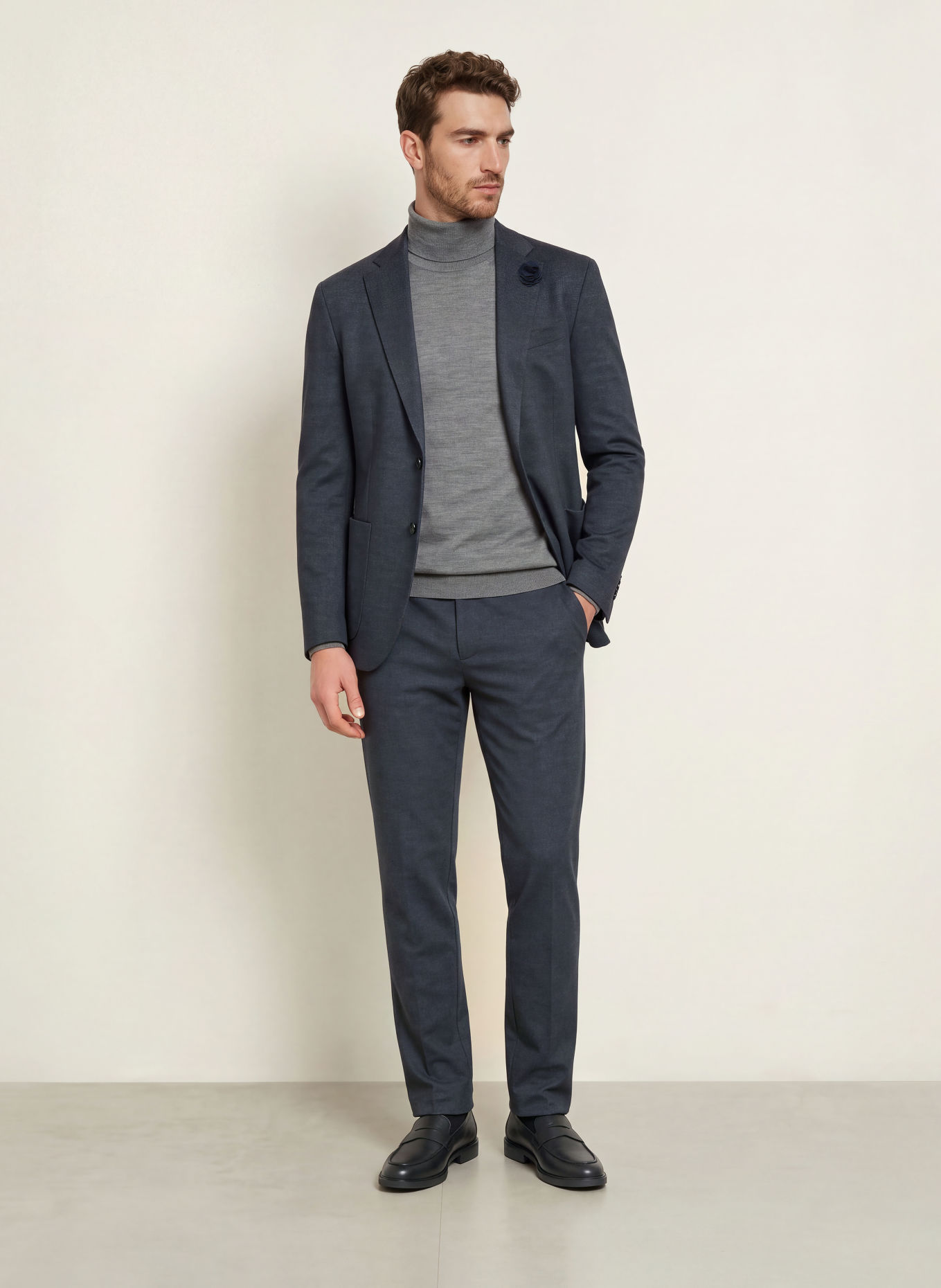 JOOP! Anzughose RIVER Regular Fit: 405 Dark Blue 405
