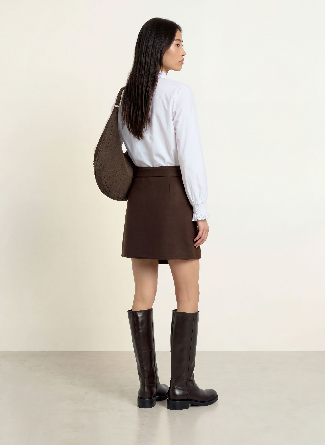 YERSE Shirt blouse: WHITE